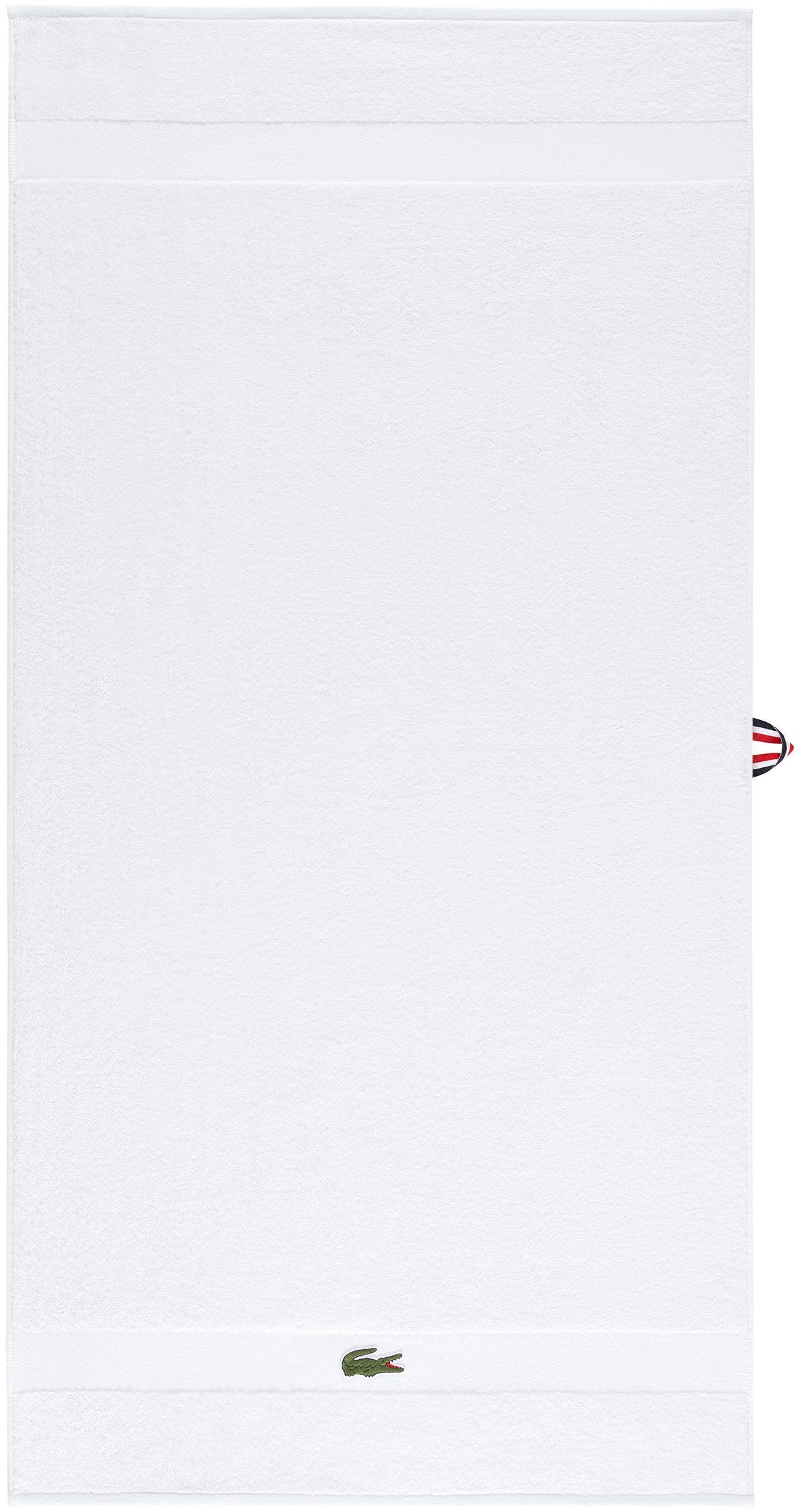 Lacoste Handtuch LCASUAL, Frottier (1-St), mit Label-Applikationen und Bordüre