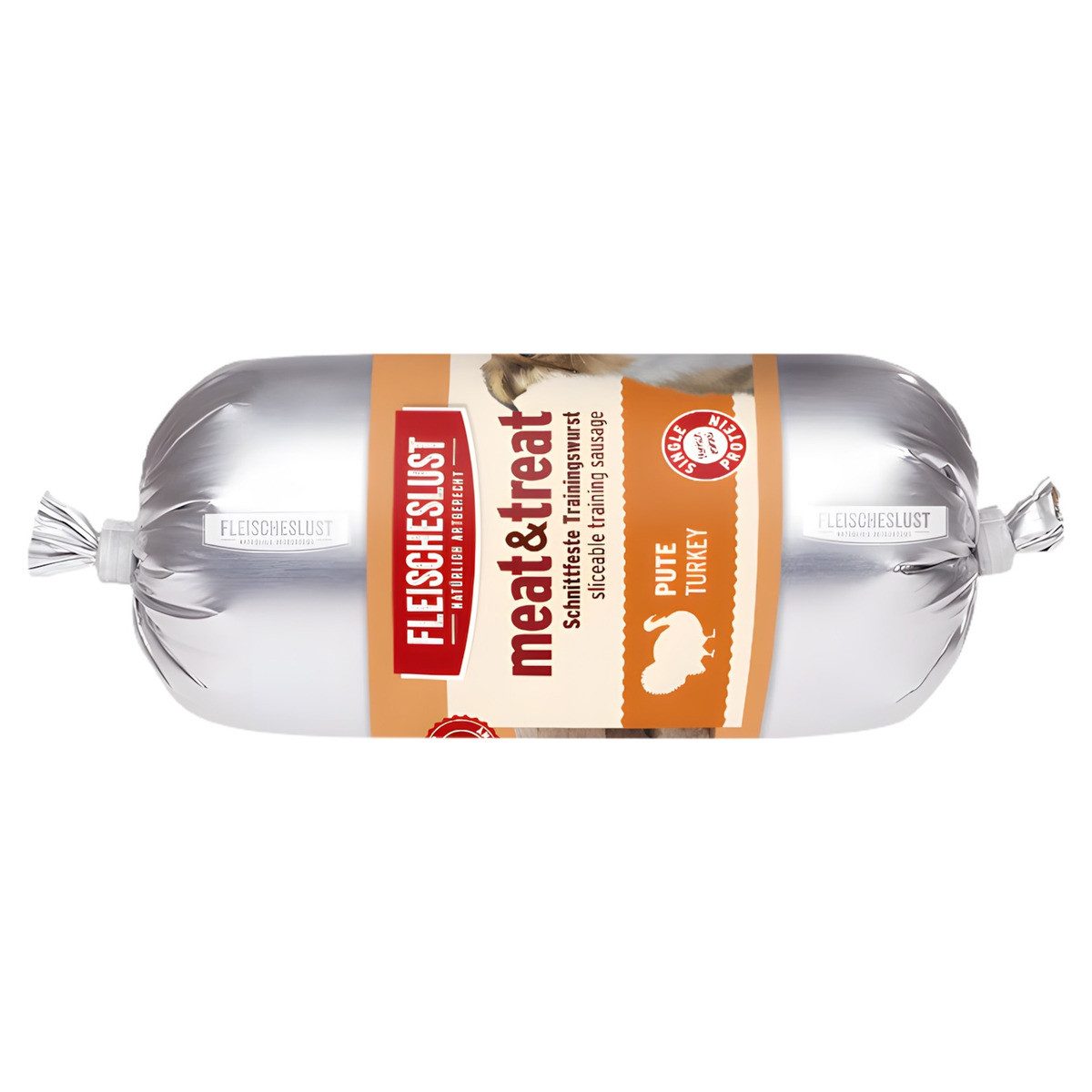 Fleischeslust Meat & Treat Pute Singleprotein 200 g, Snack für: Hund