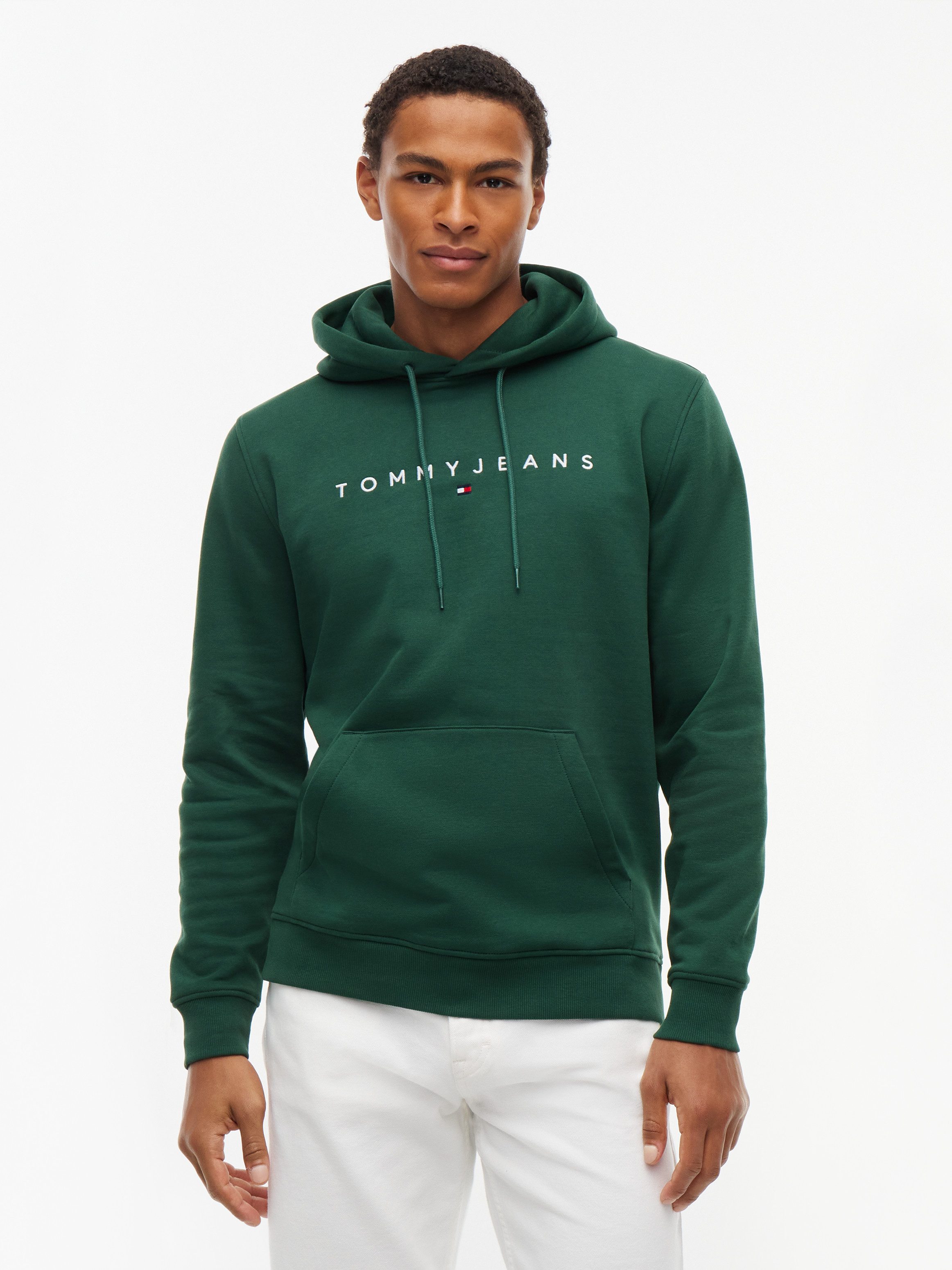 Tommy Jeans Hoodie TJM REGULAR LINEAR LOGO HOODIE EXT mit Logo-Stickerei