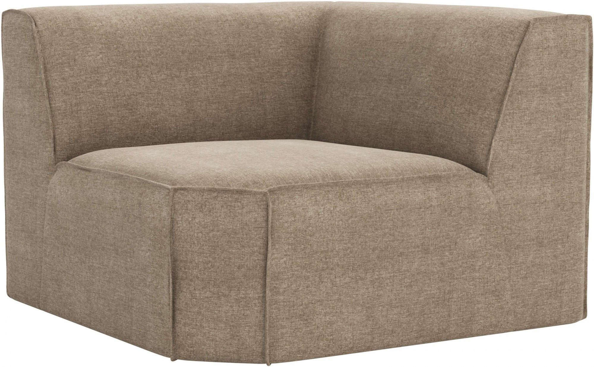 taupe Auswahl mit RAUM.ID modular, Norvid, Sofa-Eckelement Modulen große Polsterung Komfortschaum, an und