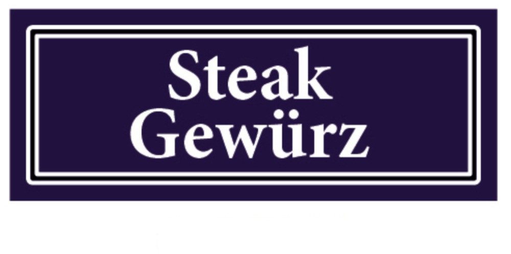 LYSCO Gewürzstreuer Gewürzaufkleber 40x16mm Gewürzetiketten Sticker, blau/weiß, (Aufkleber Etiketten für Pilz-Gewürz, Pizza-Gewürz, Salat-Gewürz, Sauerbraten-Gewürz, Schaschlik-Gewürz, Schweinebraten-Gewürz, Soljanka-Gewürz, Steak-Gewürz, Suppen-Gewürz, Tomaten-Gewürz, Virginia-Gewürz, Wild-Gewürz, Gewürzmischung, Apfelmus, Bohnen, Chia Samen, Cornflakes, Erbsen, Flohsamen, Graupen, 2-tlg), abwischbar, wasserfest, selbstklebend und langanhaltend