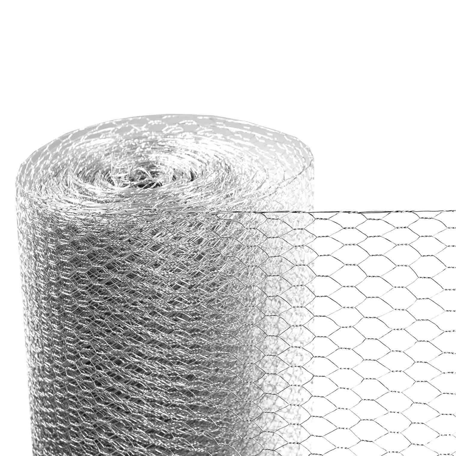 ESTEXO Gartenzaun Sechseckgeflecht Volierendraht 1,00 x 25 m Kaninchendraht Drahtgefle