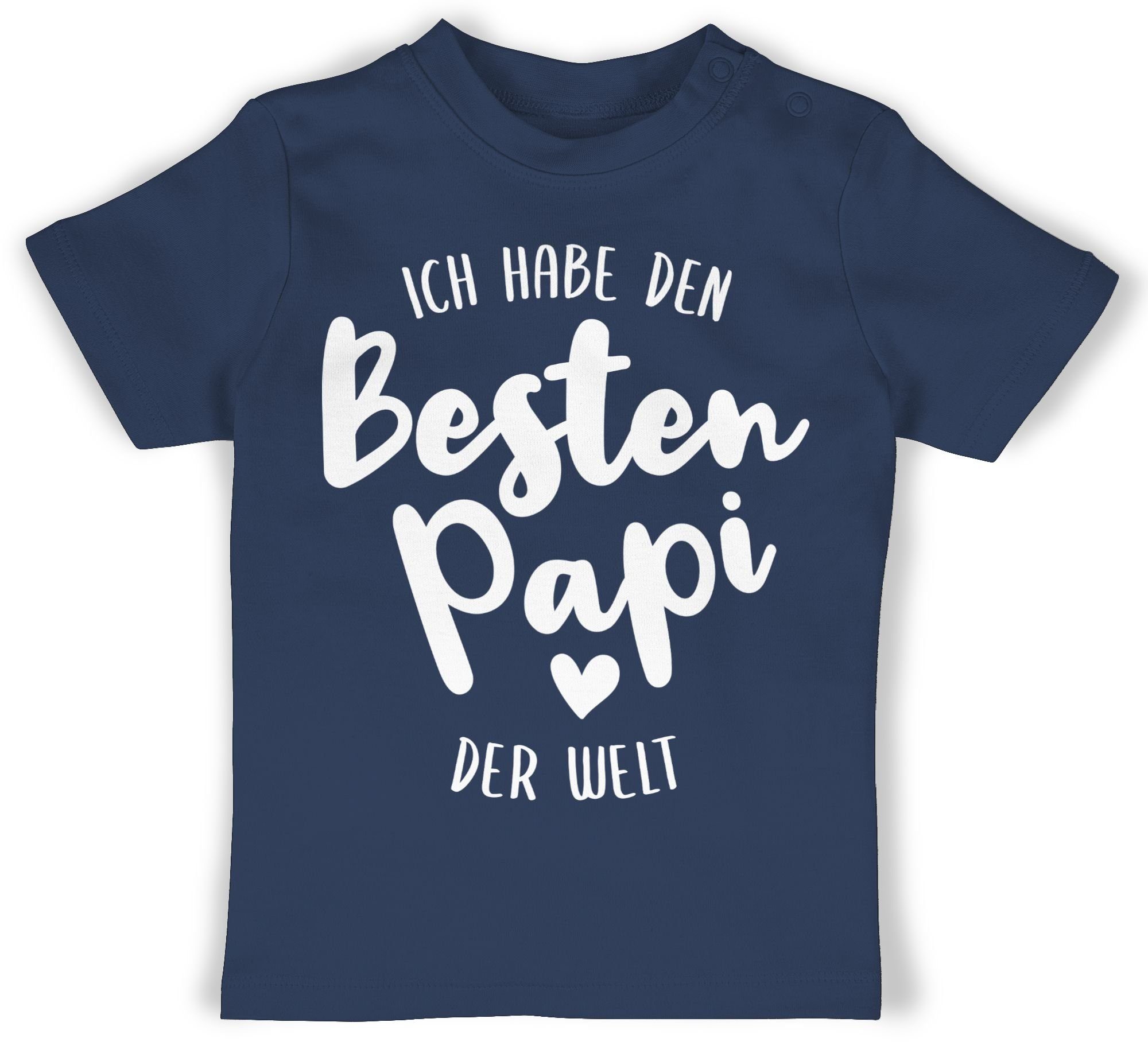 T-Shirt habe Navy Strampler Ich Junge besten Mädchen der Welt 1 den Shirtracer Baby & Blau Papi