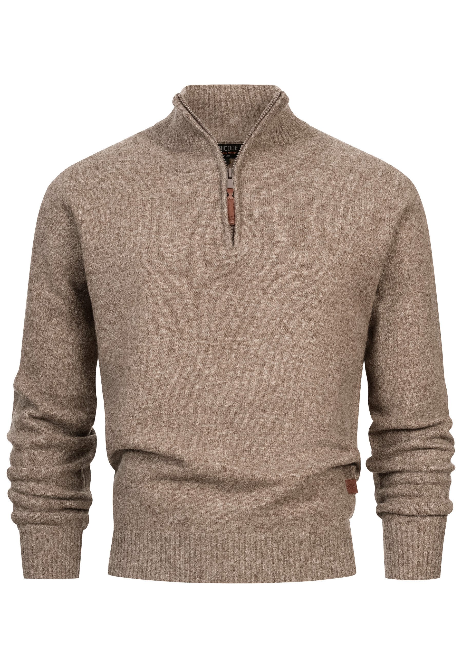 Indicode Strickpullover Herren INTrax Half Pullover Herrenpullover Bequemer günstig online kaufen