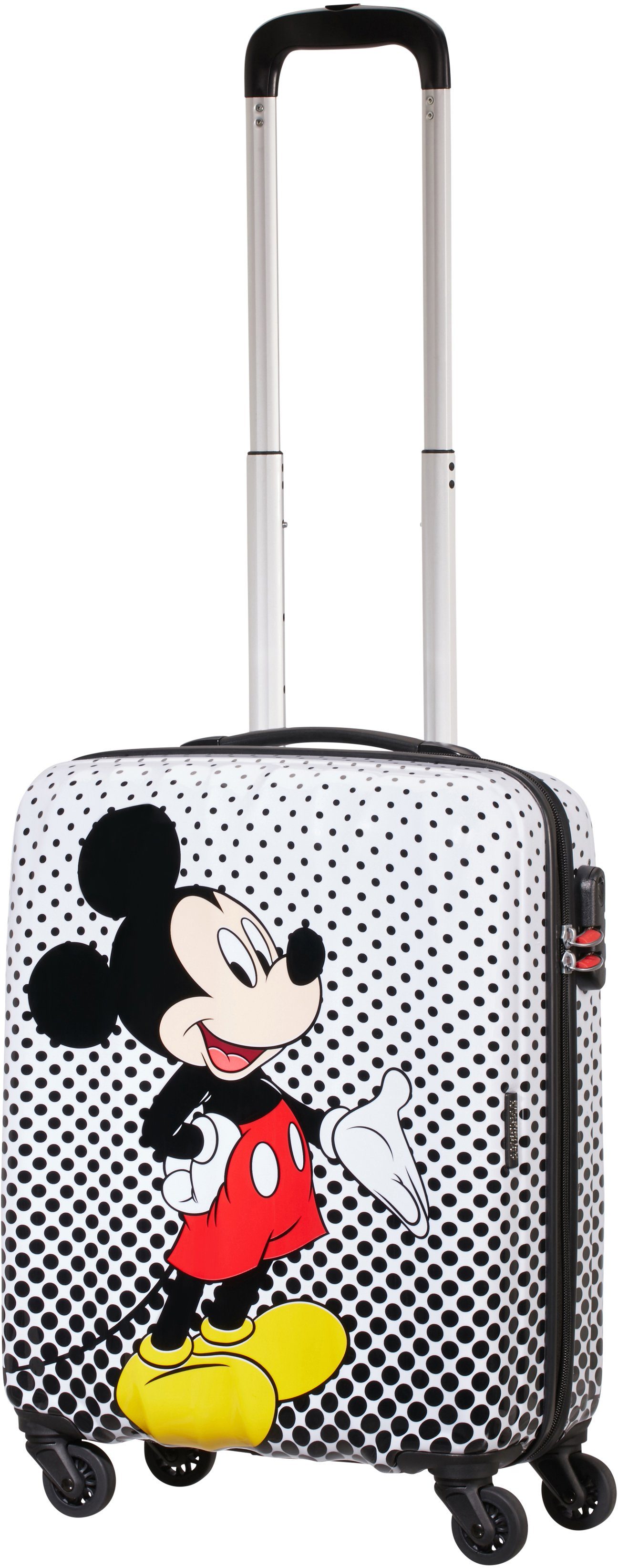 American Tourister® Mickey 4 Hartschalen-Trolley Rollen Disney 55 Mouse Legends, cm, Dot, Polka