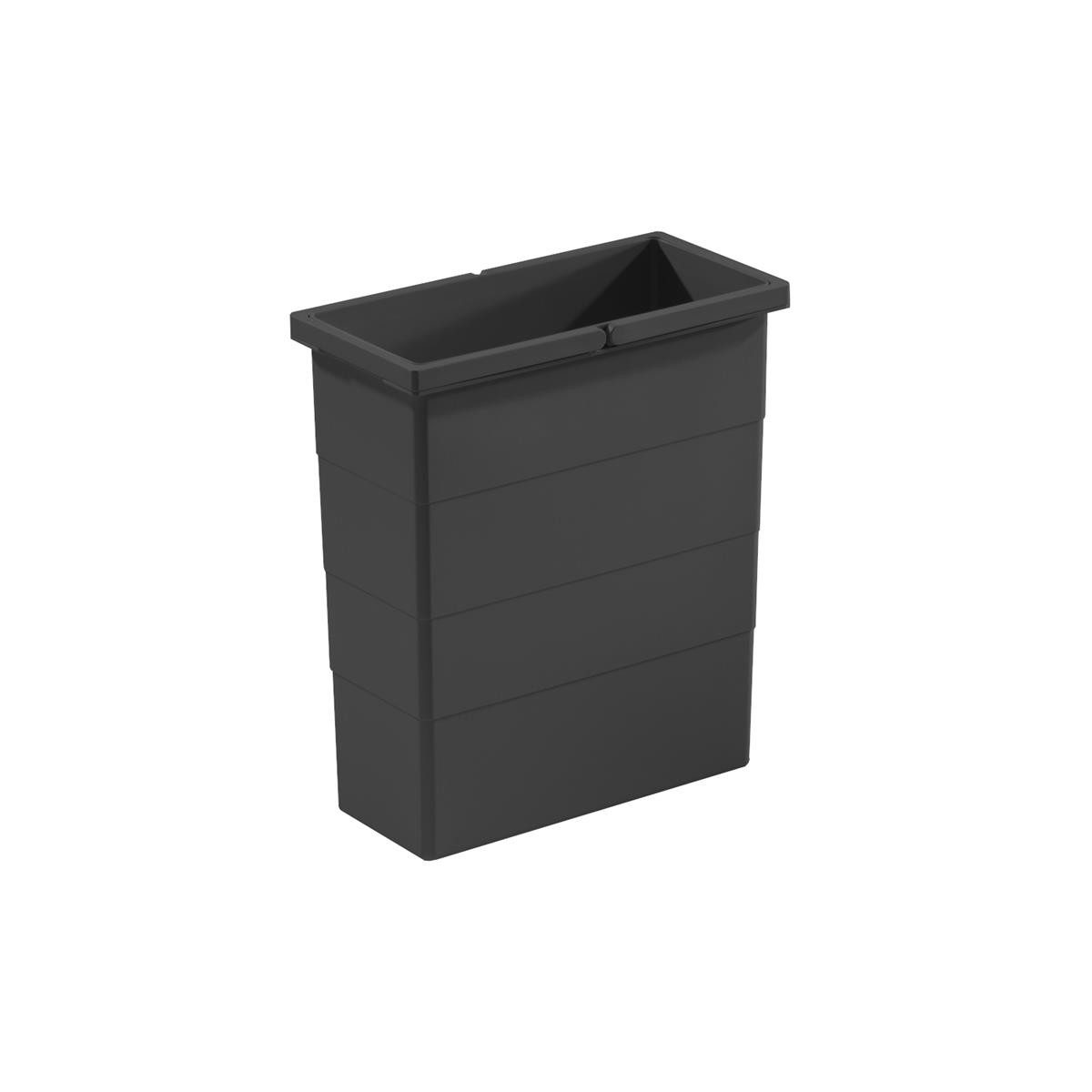 Hailo Einbaumülleimer Hailo Inneneimer 1129929 dunkelgrau 14 L 320 x 156 x 350 mm 2 Henkel