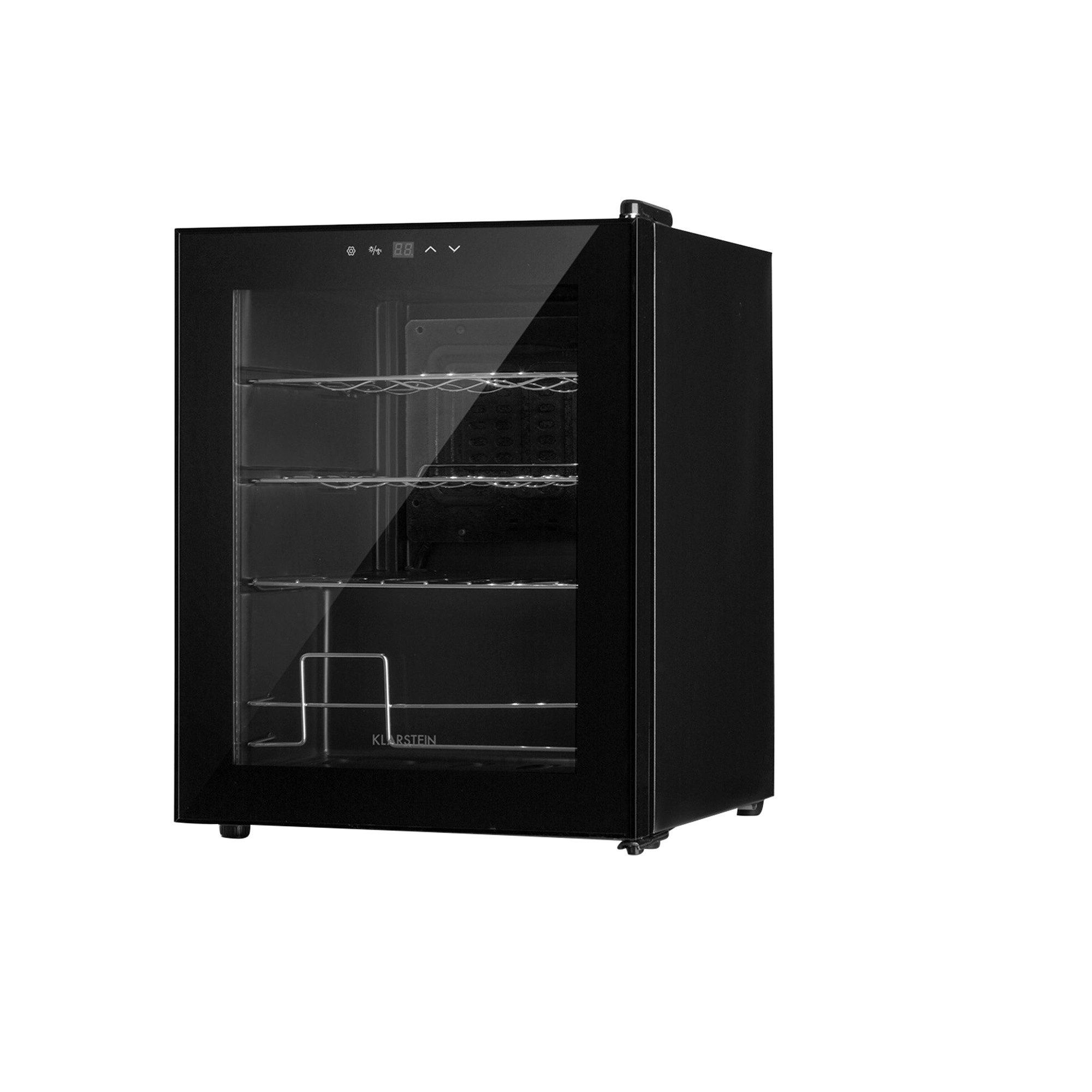 Klarstein Weinkühlschrank Shiraz 16 Uno Weinkühlschrank 16 Fl 42L 5-18°C 131W Touch LCD 41 dB, für 16 Standardflaschen á 0,75l,Wein Flaschenkühlschrank Weintemperierschrank Weinschrank Kühlschrank