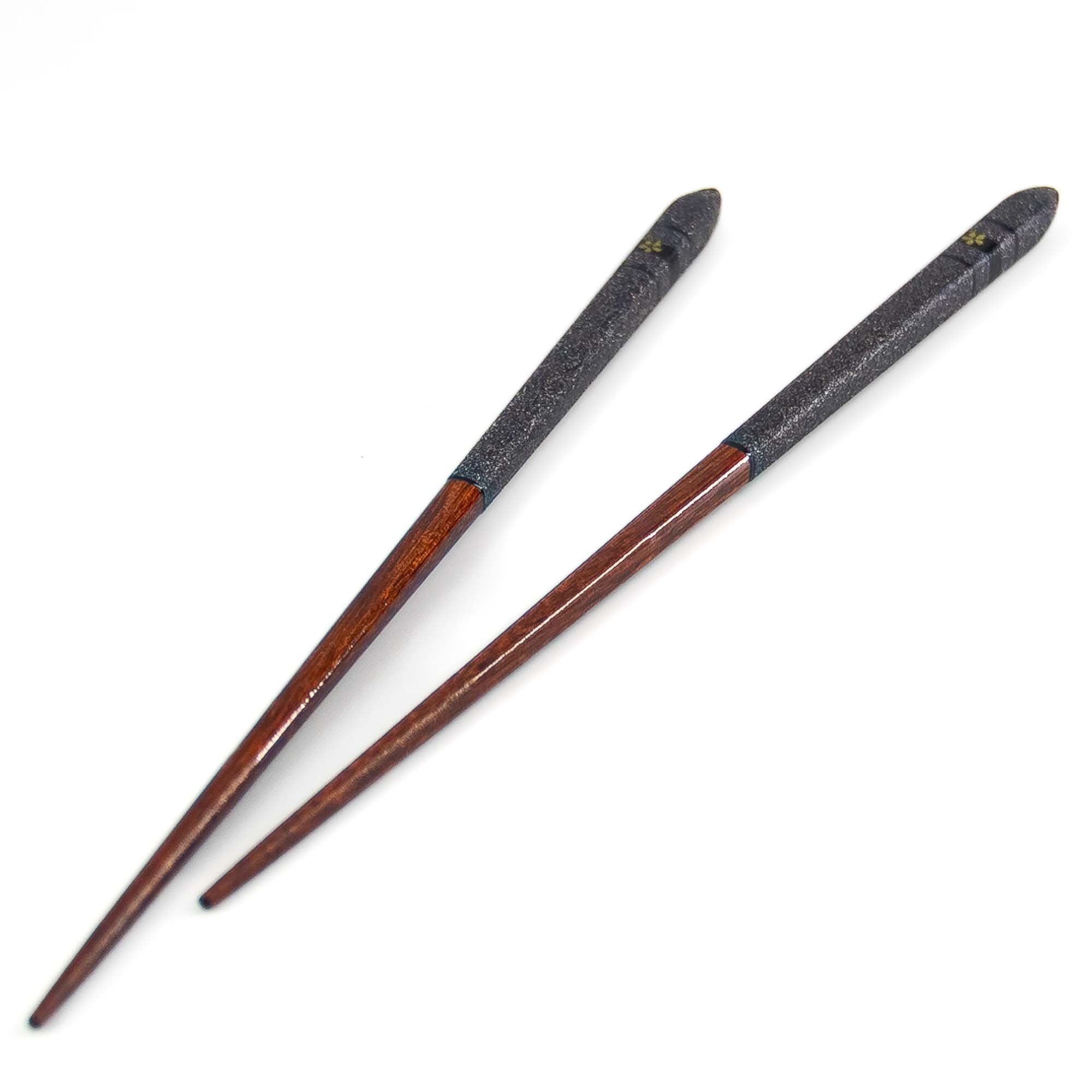 Essstäbchen YOZAKURA Hashi Essstäbchen Rotbraun Grau