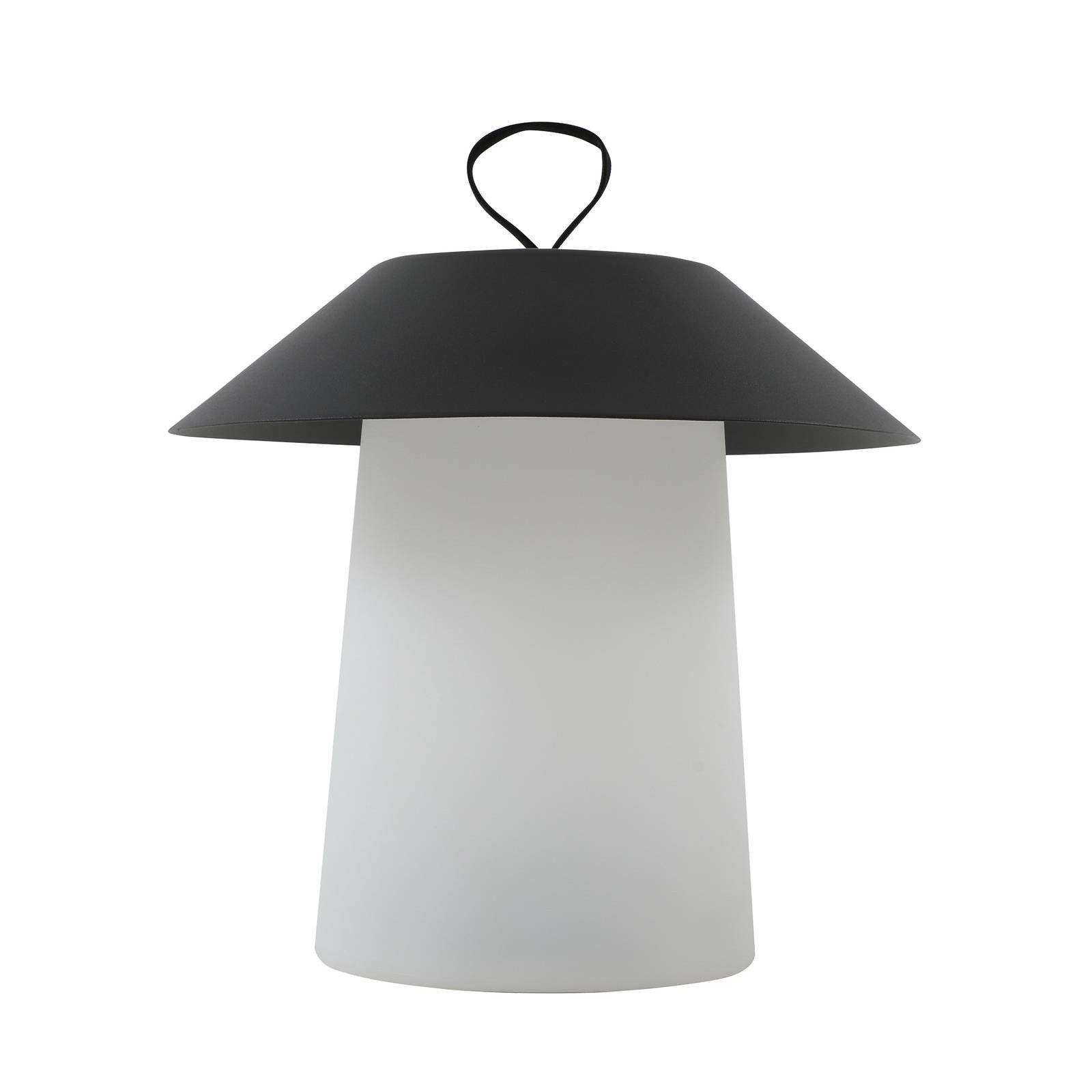 Lindby Außen-Tischleuchte Kalina, LED, Kunststoff Schwarz warmweiß IP44, LED 3 W gesamt, warmweiß