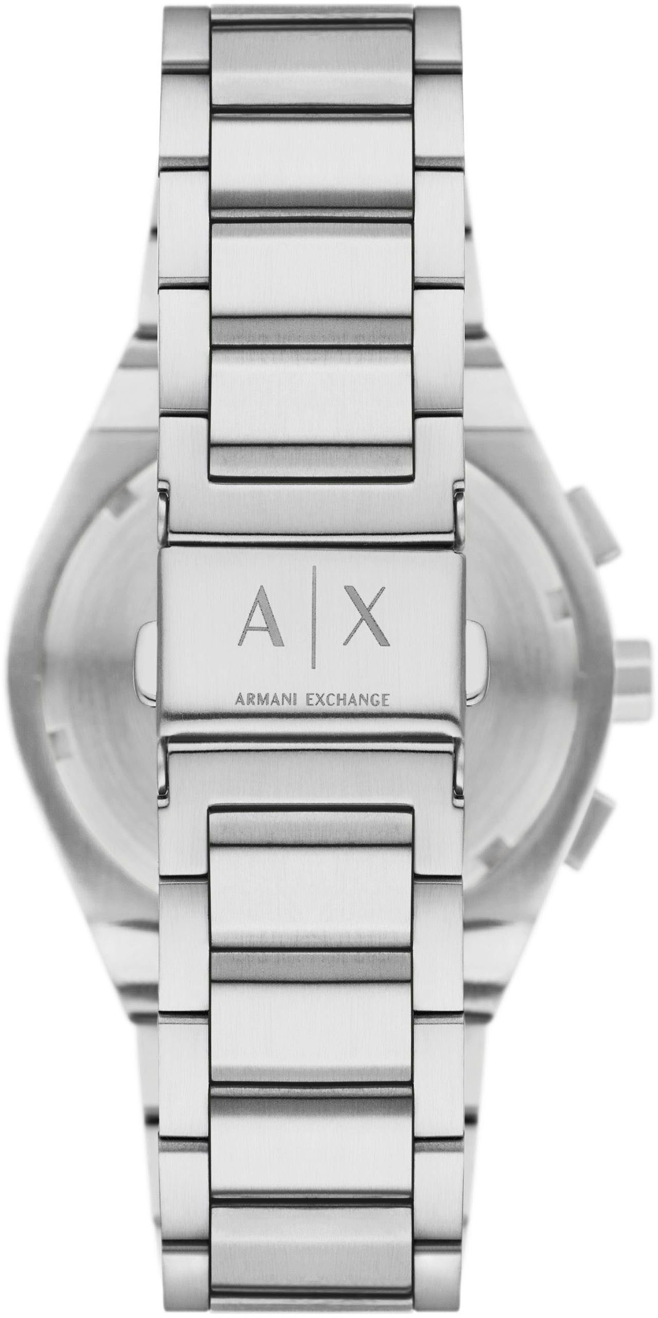 ARMANI EXCHANGE Chronograph SYNC AX4186, Quarzuhr, Armbanduhr, Herrenuhr, Edelstahlarmband, Tag, Stoppfunktion