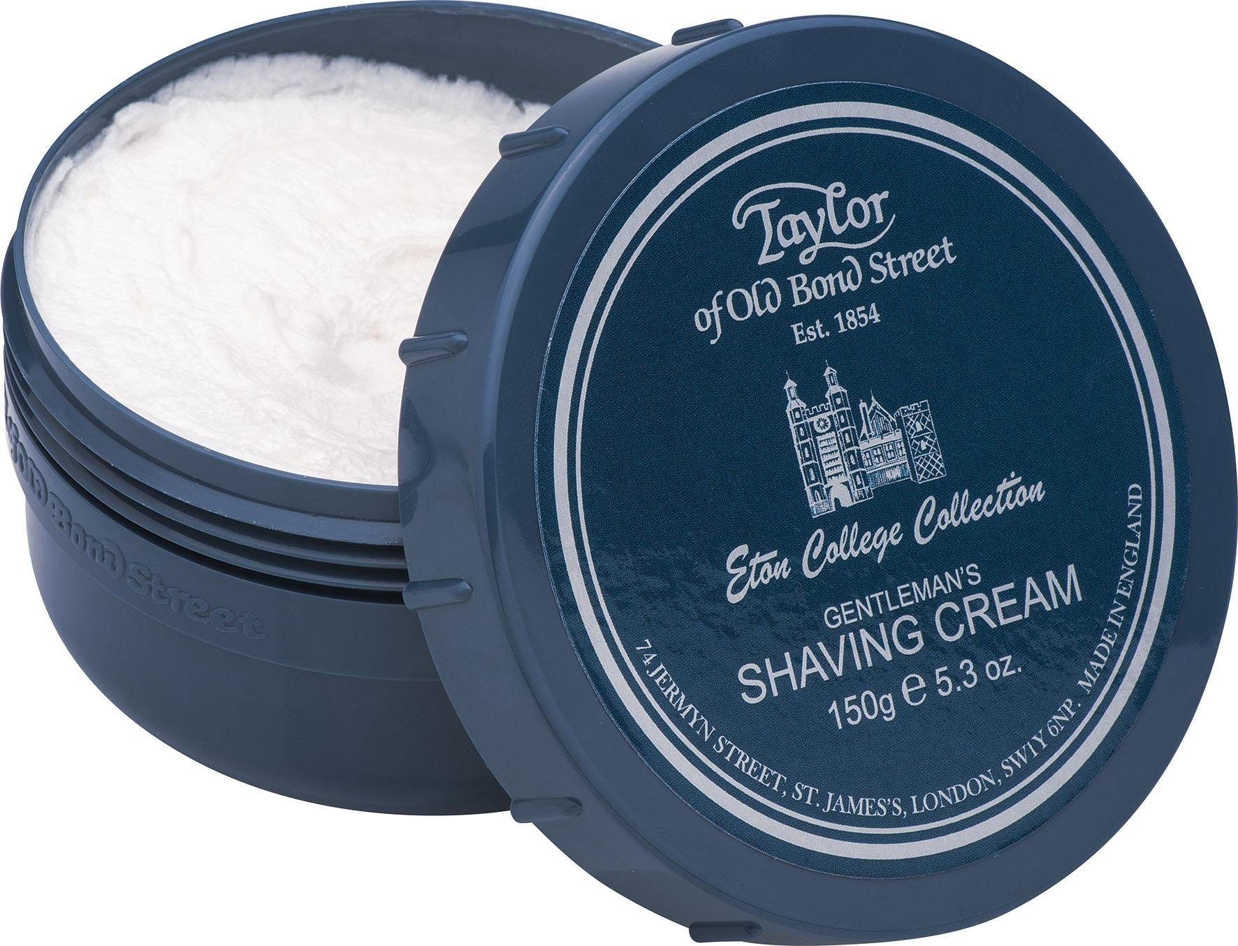Taylor of Old Bond Street Rasiercreme Shaving Cream Eton College, Sahnige Creme mit erfrischendem Duft und feuchtigkeitsspendenden Ölen.