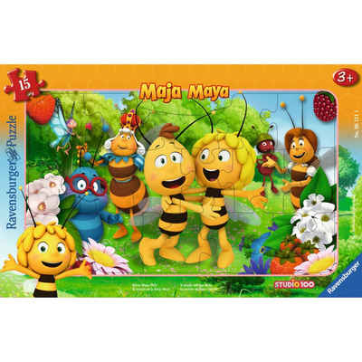 Ravensburger Rahmenpuzzle Biene Majas Welt - Rahmenpuzzle, 15 Puzzleteile