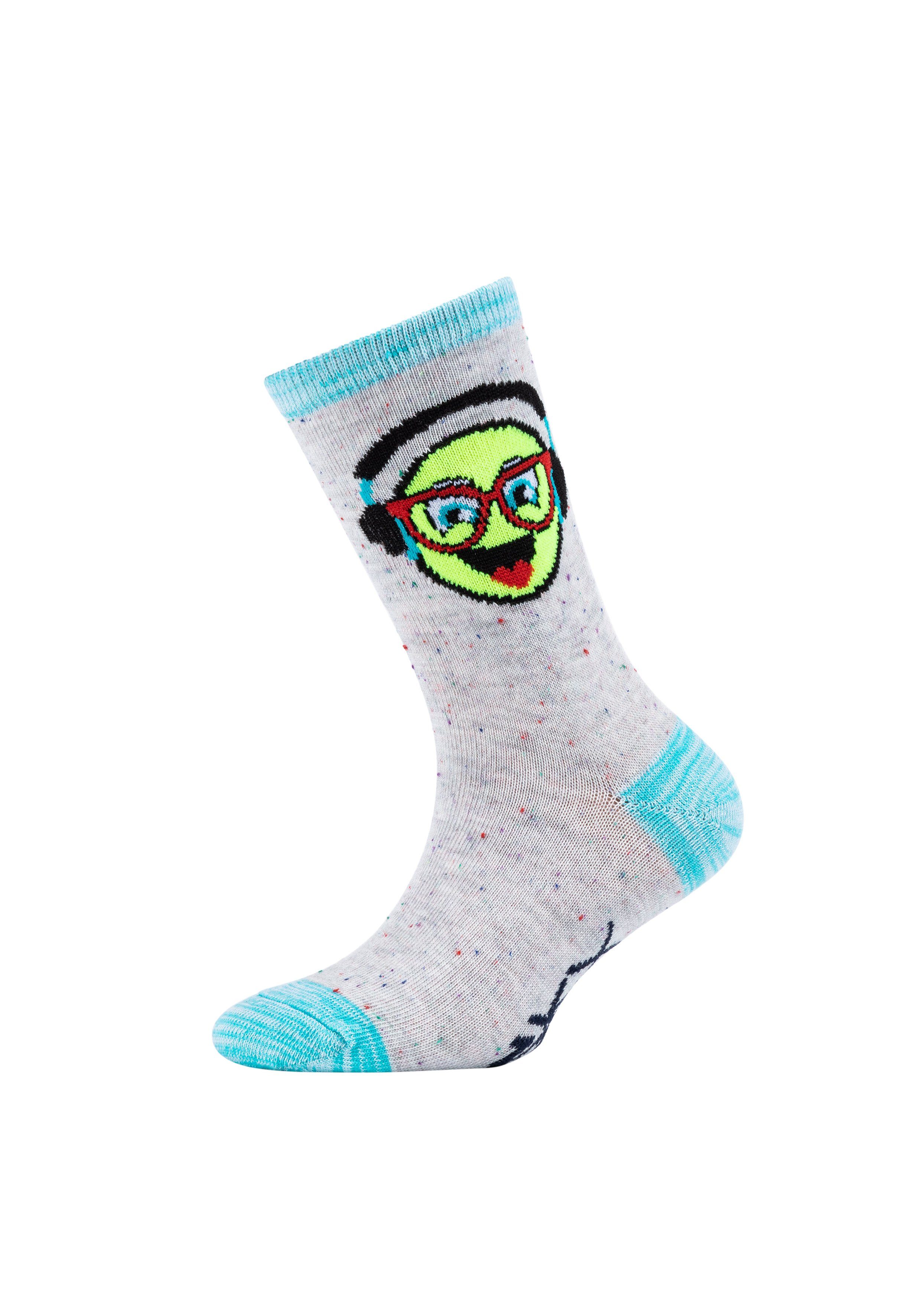 (6-Paar) Weltraum-Motiv Socken im mit Space 6er-Pack Smile Casual & Skechers