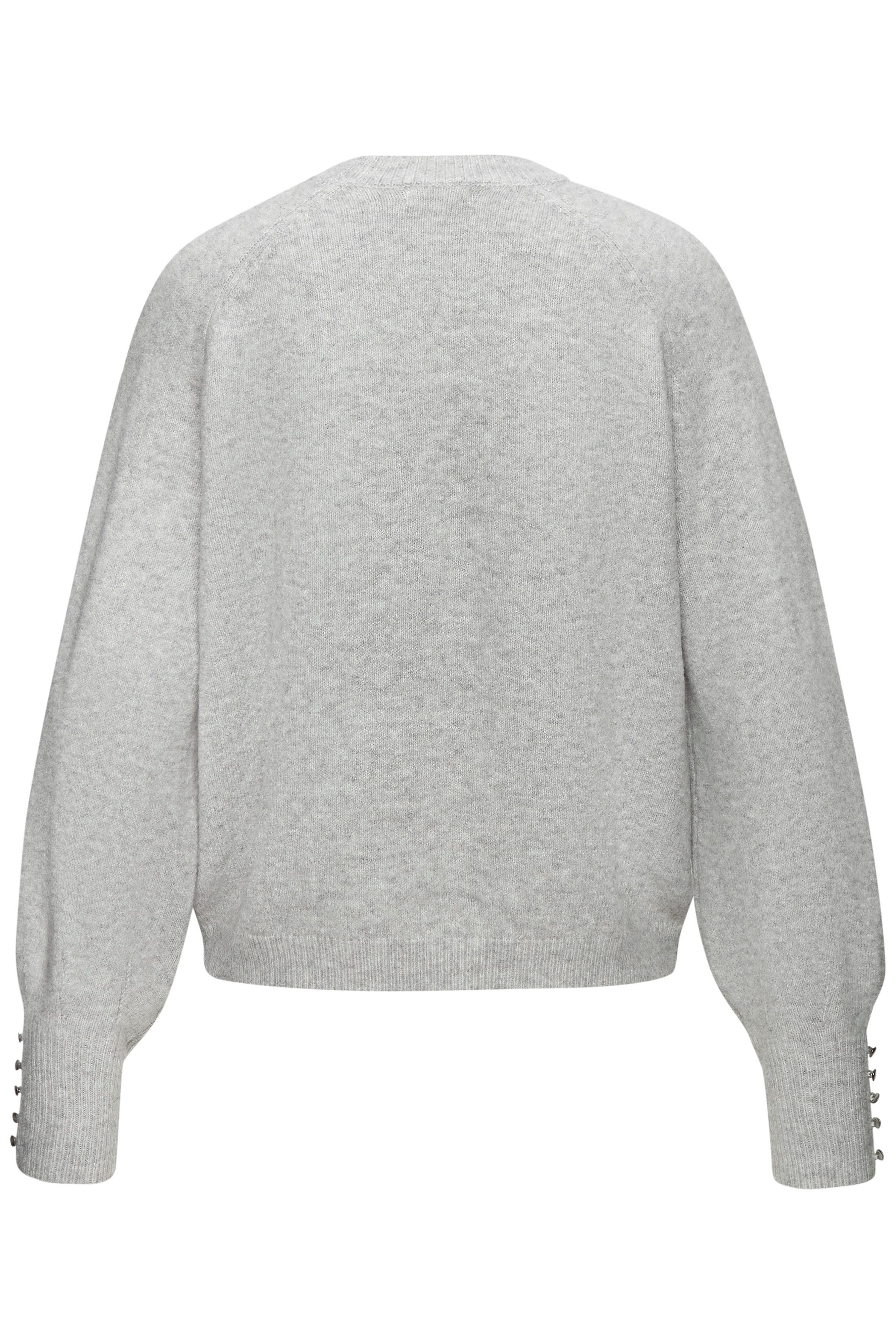 LASCANA Rundhalspullover mit Zierknöpfen an den langen Ärmelbündchen Winterpullover, kuscheliges Basicpullover, softer Strickpullover – Bild 4 von 5