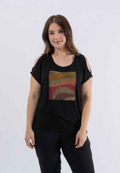 October T-Shirt mit modischen Cut-Outs an den Schultern