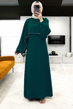 Modabout Maxikleid Langes Kleider Abaya Hijab Kleid Damen - NELB0007D2024ZMT (1-tlg)