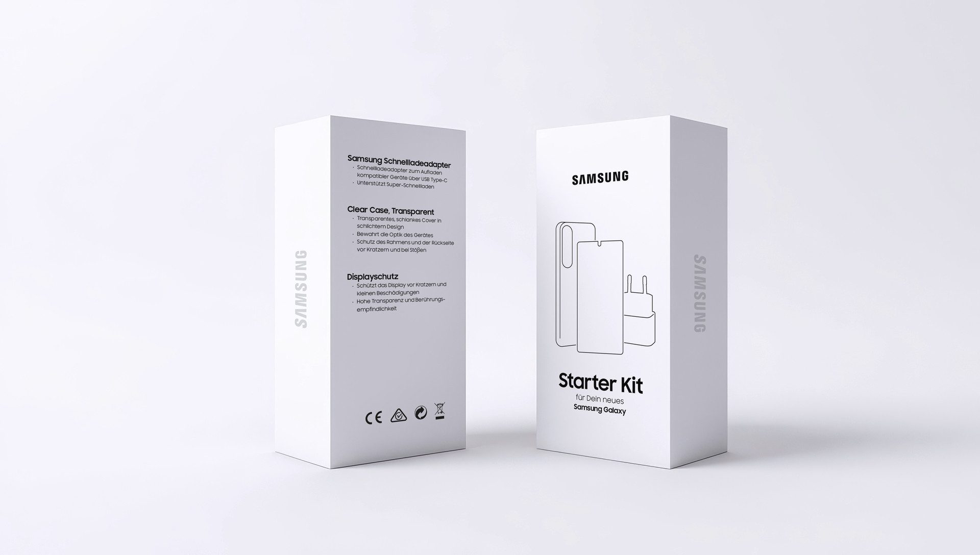 Samsung Starterkit für Galaxy A57 Charger + Case + Glas USB-Ladegerät – Bild 4 von 5