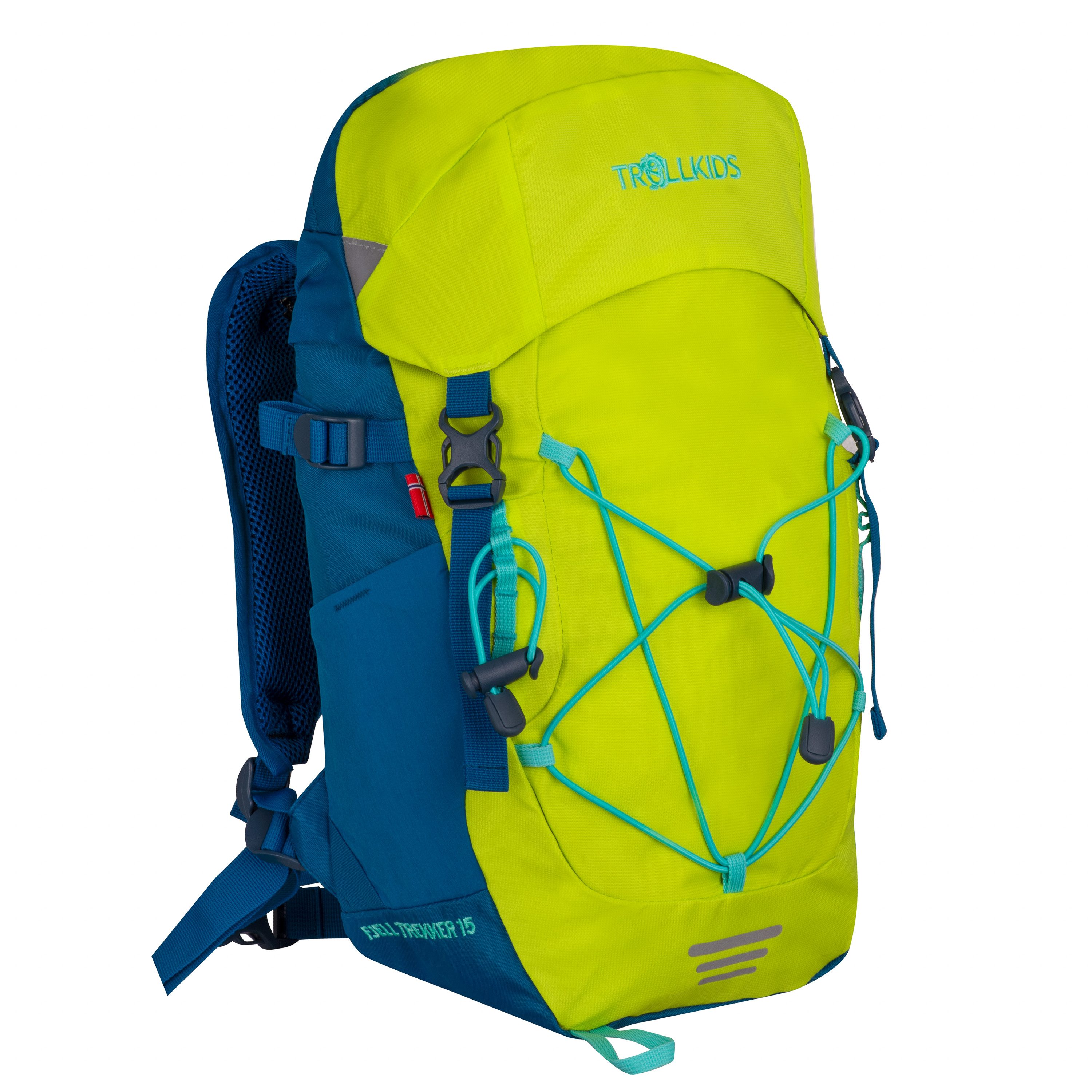 TROLLKIDS Trekkingrucksack FJELL TREKKER 15, für Kinder und Jugendliche, mit 15 Liter Volumen, mit Alarmpfeife