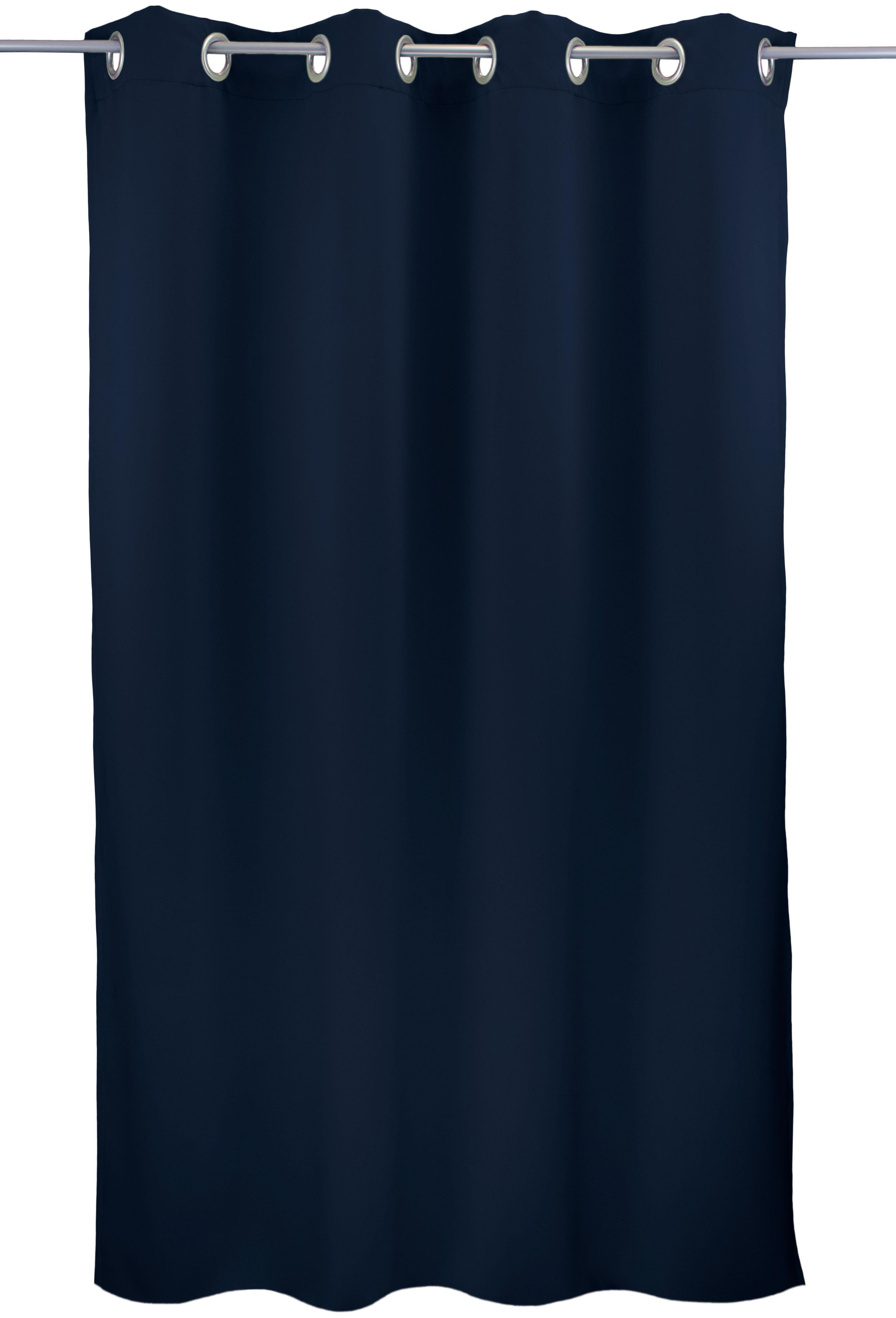 Vorhang Leon1, VHG, Ösen (1 St), verdunkelnd dunkelblau