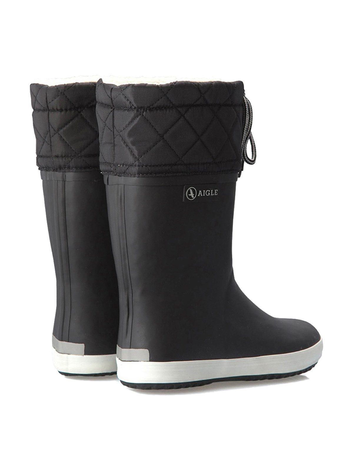 Aigle Aigle Giboulee noir/blanc Gummistiefel