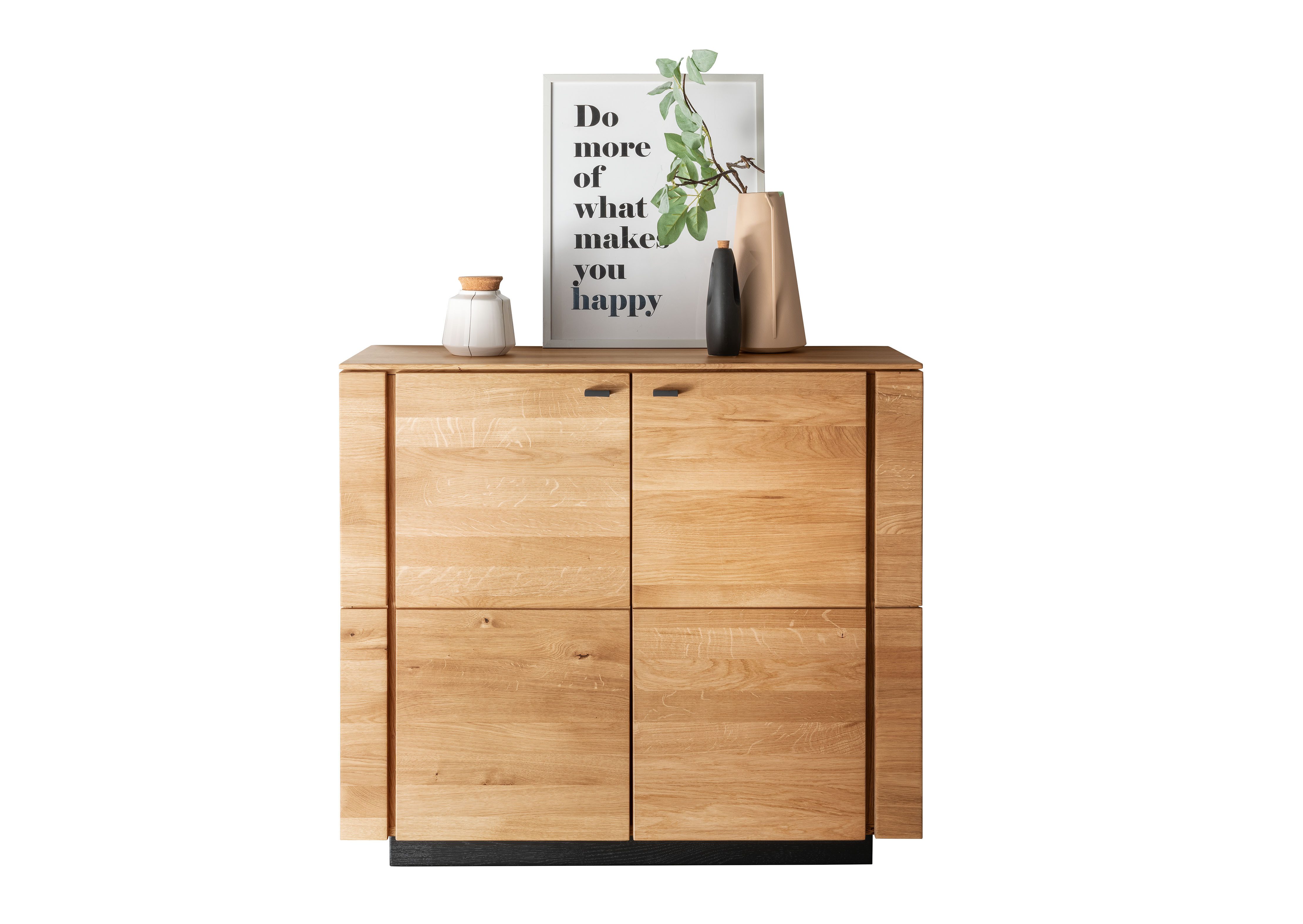 Woodroom Sideboard Zwettl (Wildeiche massiv geölt), Maße 99x86x42 cm, Kommode, Wohnzimmerschrank, massiv
