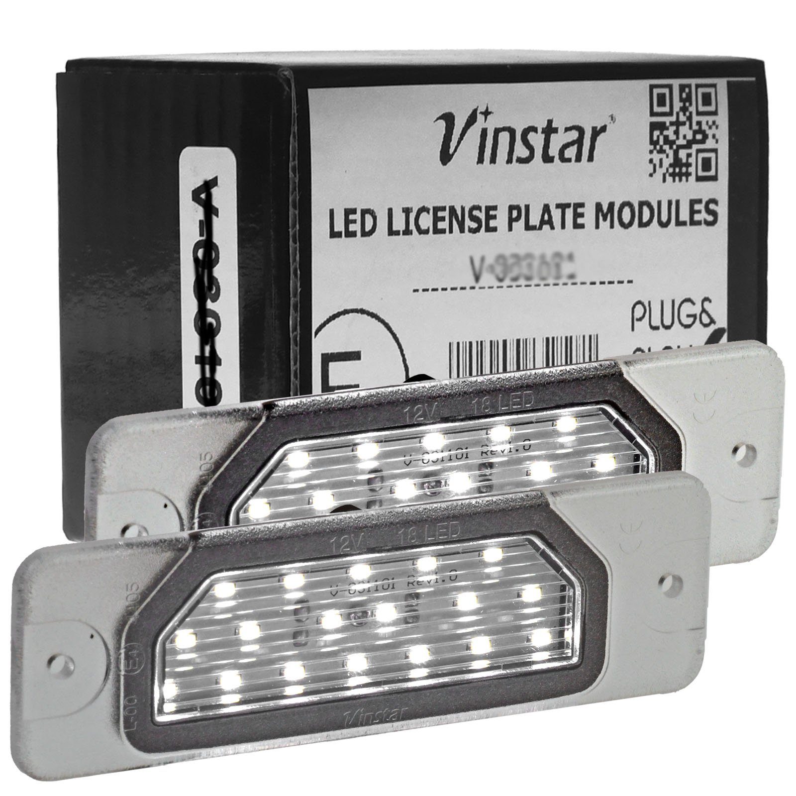 Vinstar KFZ-Ersatzleuchte LED Kennzeichenbeleuchtung E-geprüft für NISSAN, kompatibel mit: NISSAN Maxima Fuga Infiniti i30 Q45 M37 FX35 | Autolampen