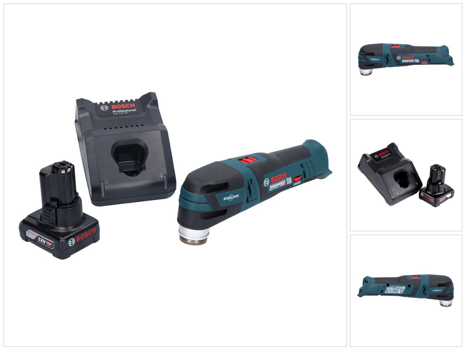 Bosch Professional Akku-Multifunktionswerkzeug GOP 12V-28 Professional Akku Multi Cutter Starlock Brushless + 1x Akk