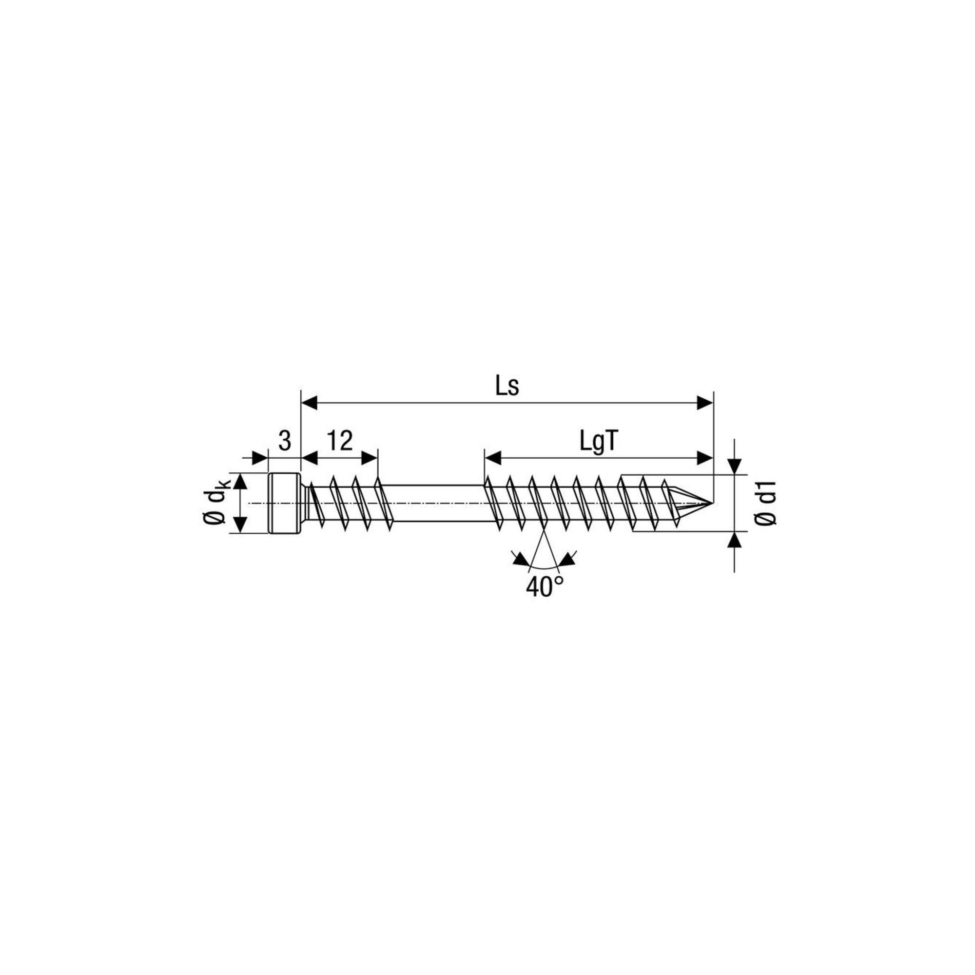 SPAX Schraube Spax ART 88192 Spax-D A 4 6 x 60/28 -T25 ZYLKO, T-STAR plus m. CUT-Spi