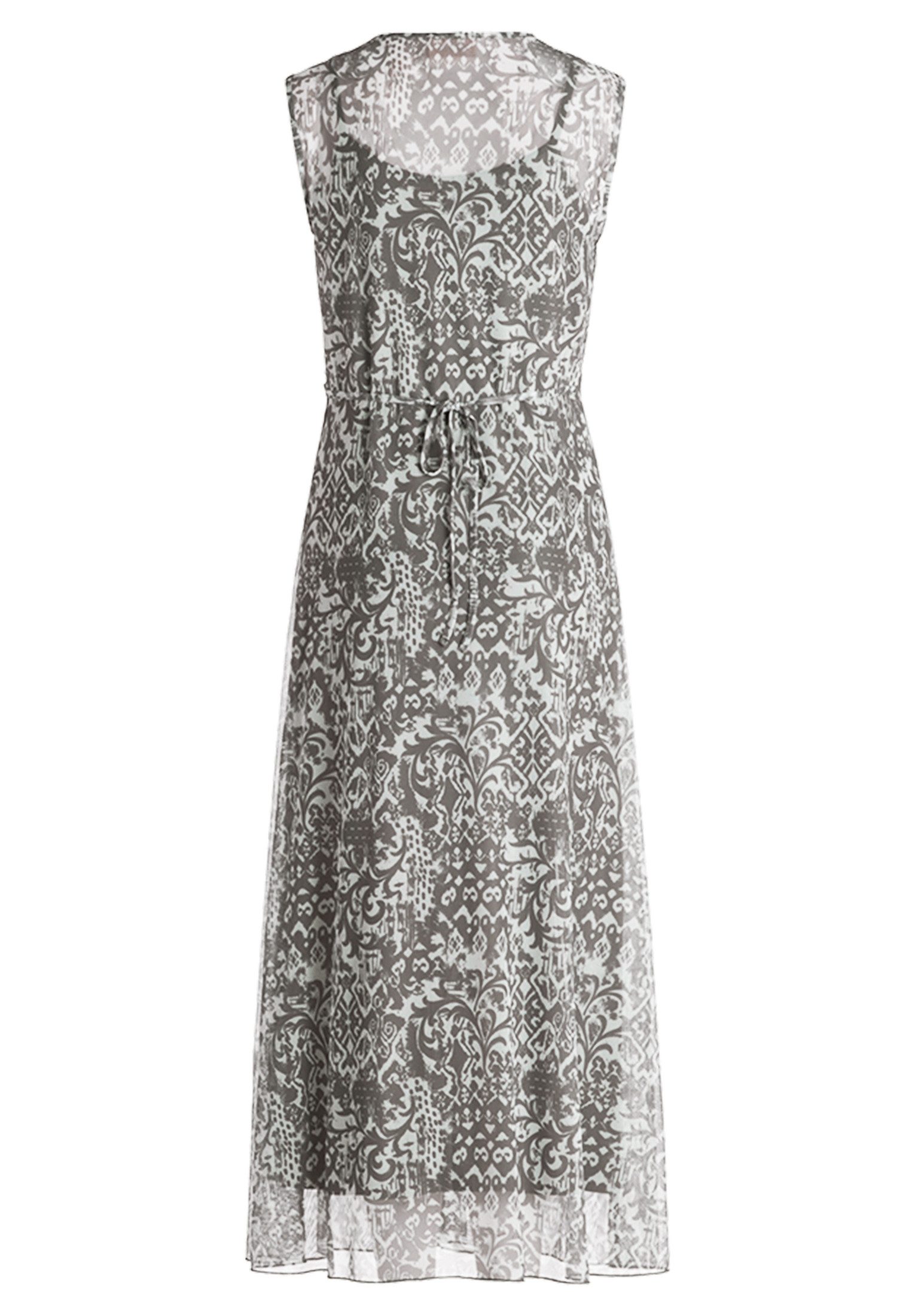 Cartoon Midikleid Damen ohne Arm Druck