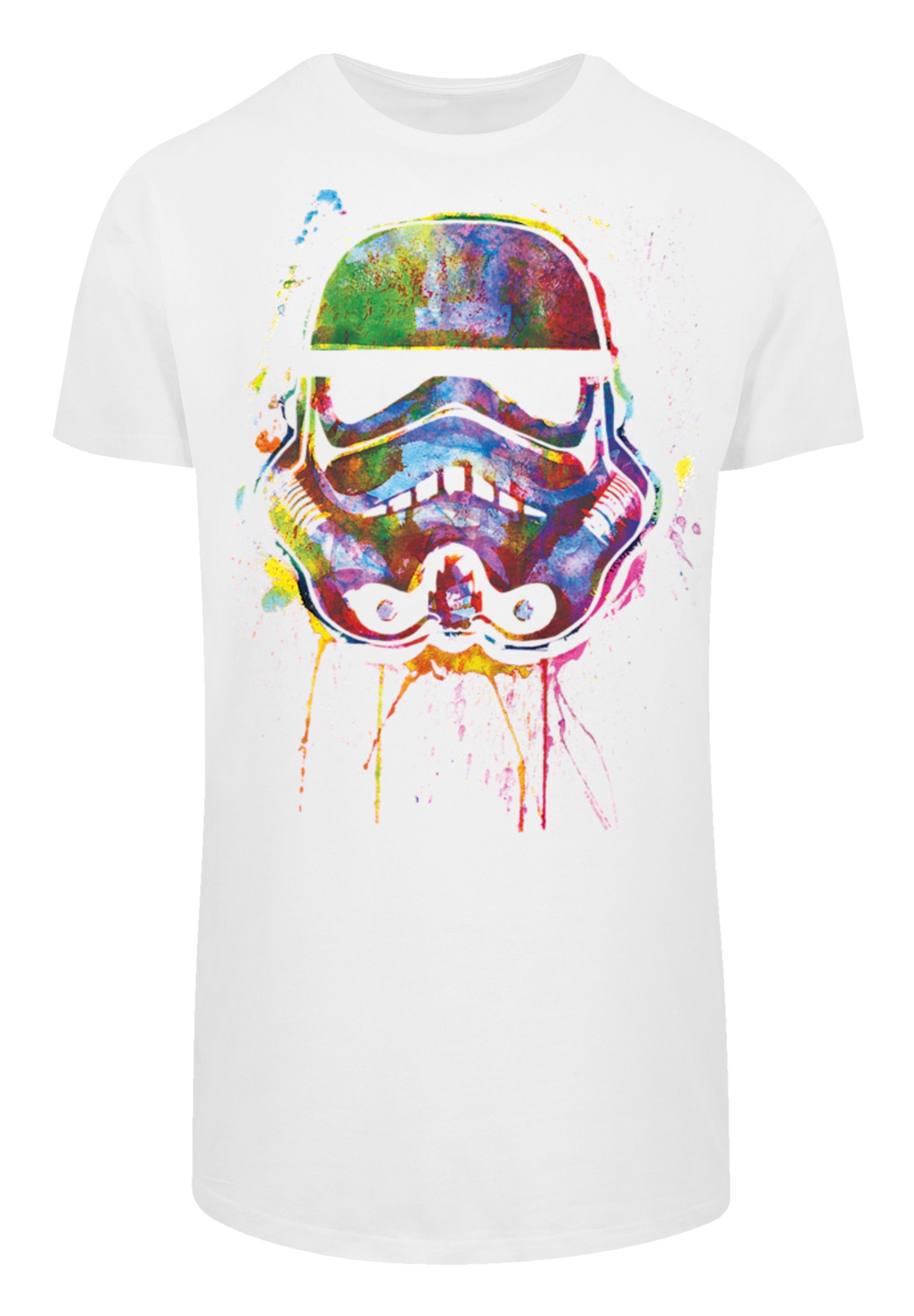 F4NT4STIC T-Shirt PLUS SIZE Stormtrooper Paint Splats Print weiß