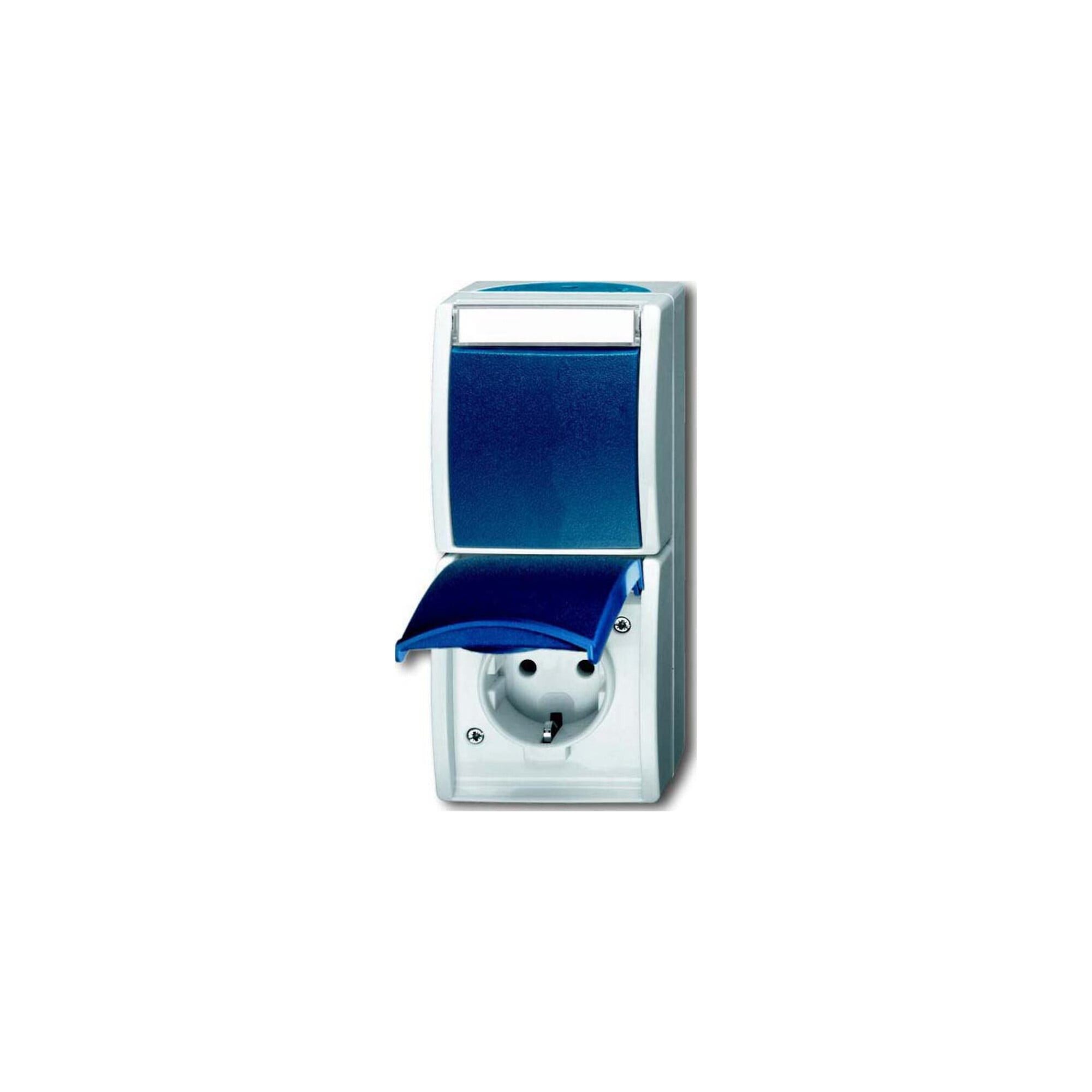 Busch-Jaeger Schalter Busch-Jaeger Kombination Steckd.+We.schalter 2601/6/20 EW-53
