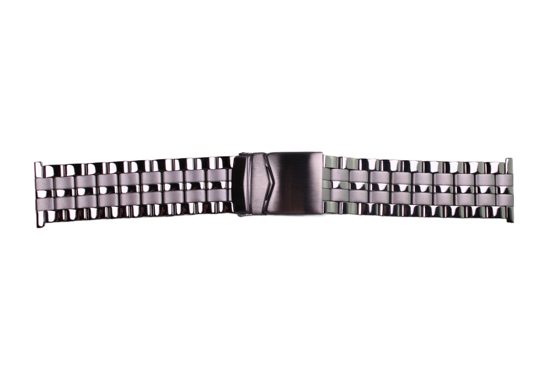 Eichmüller Uhrenring Uhrenband Silber 24mm, (2-tlg), Echt Leder