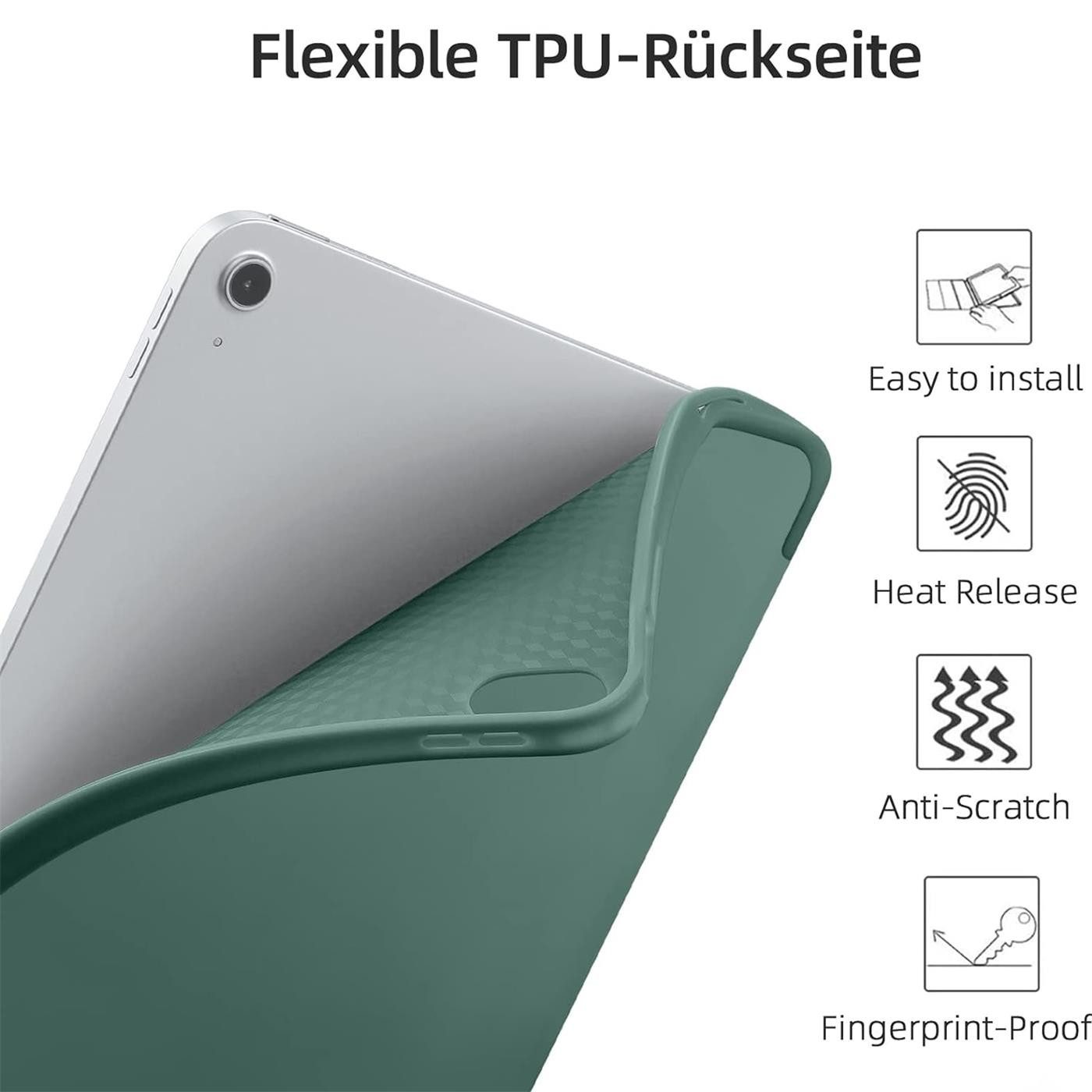 CoolGadget Tablet-Hülle Smart Cover für Apple iPad 10.2 2019, Schutz Tasche aufstellbar mit Stift Halter für iPad 10.2 2019