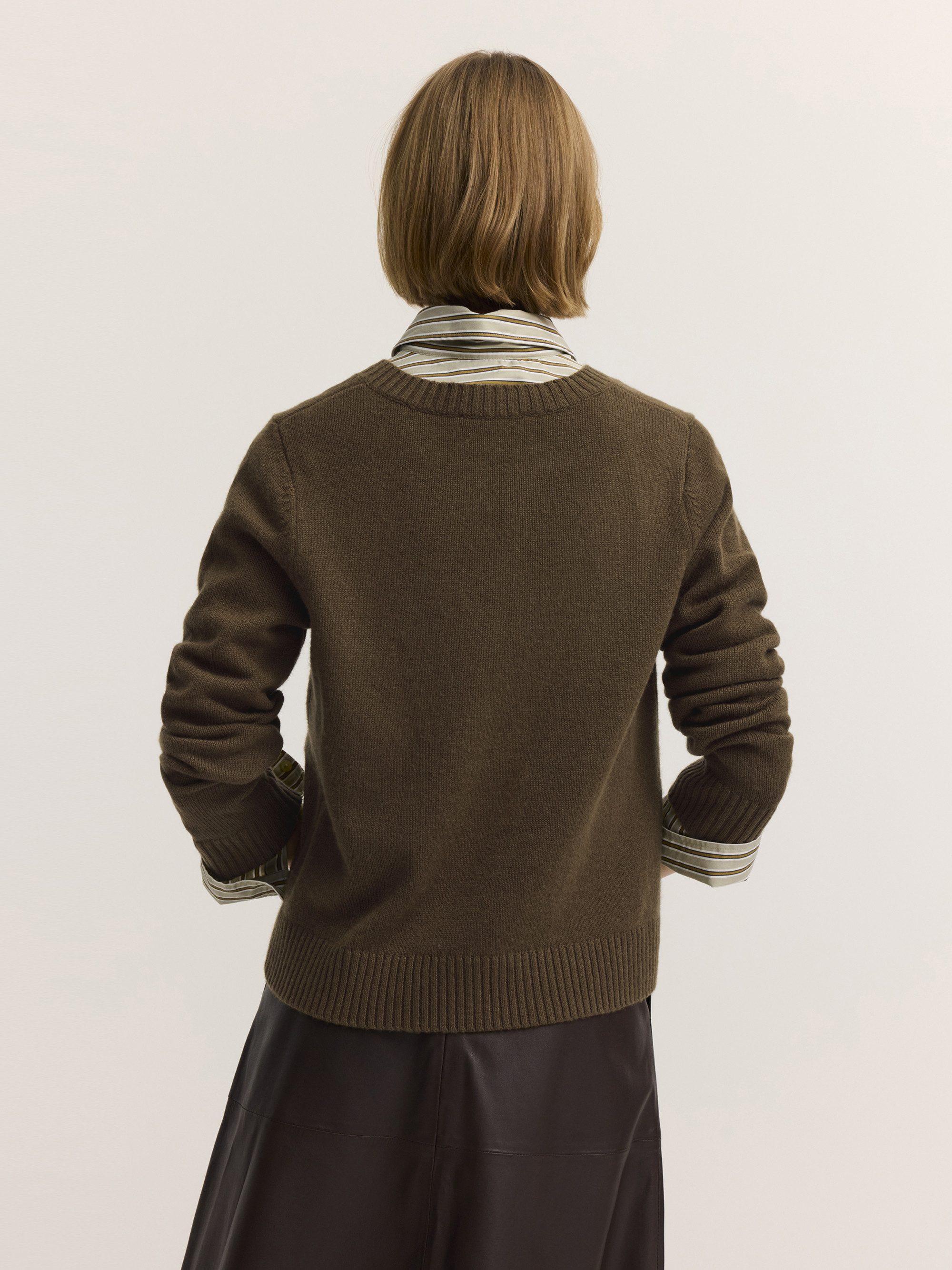 bugatti V-Ausschnitt-Pullover Regular Fit Kaschmir V-Ausschnitt