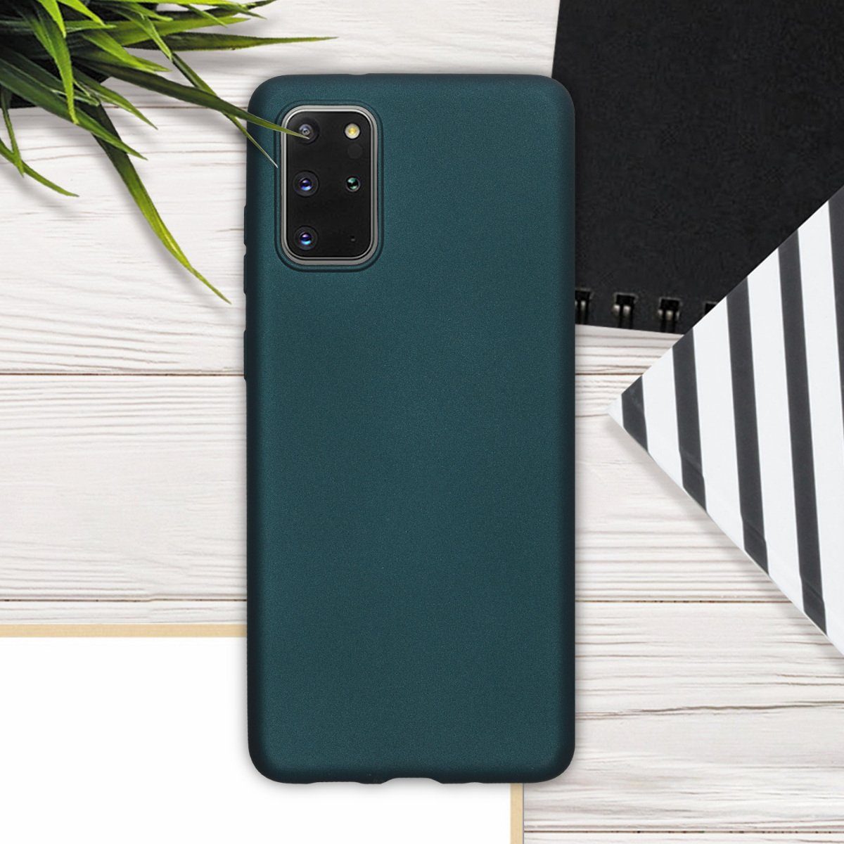 kwmobile Handyhülle Handyhülle für Samsung Galaxy S20 Plus Hülle, Silikon Case metallisch schimmernd - Schutzhülle Cover – Bild 2 von 5