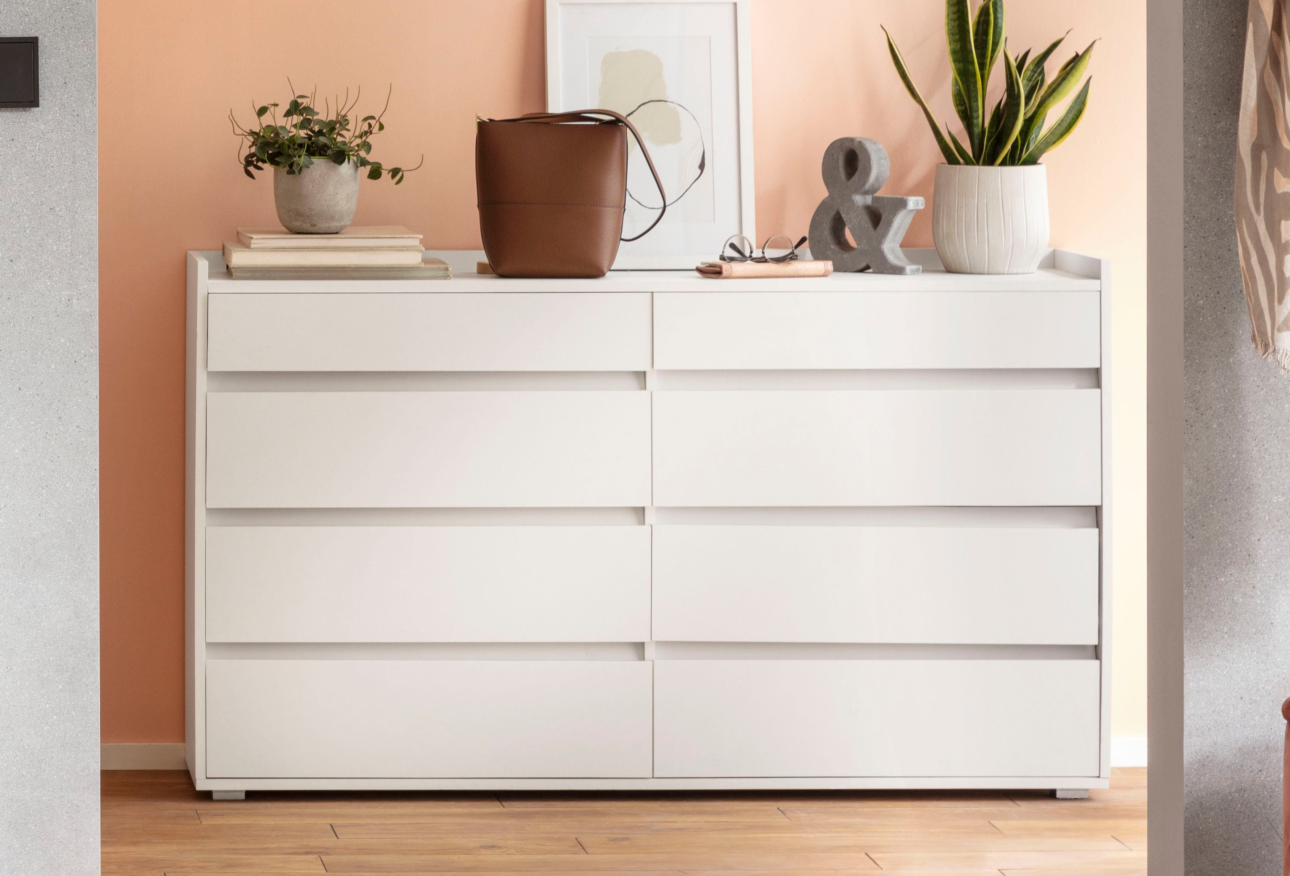 OTTO home Kommode Kosmo, 8 Schubladen mit Vollauszug