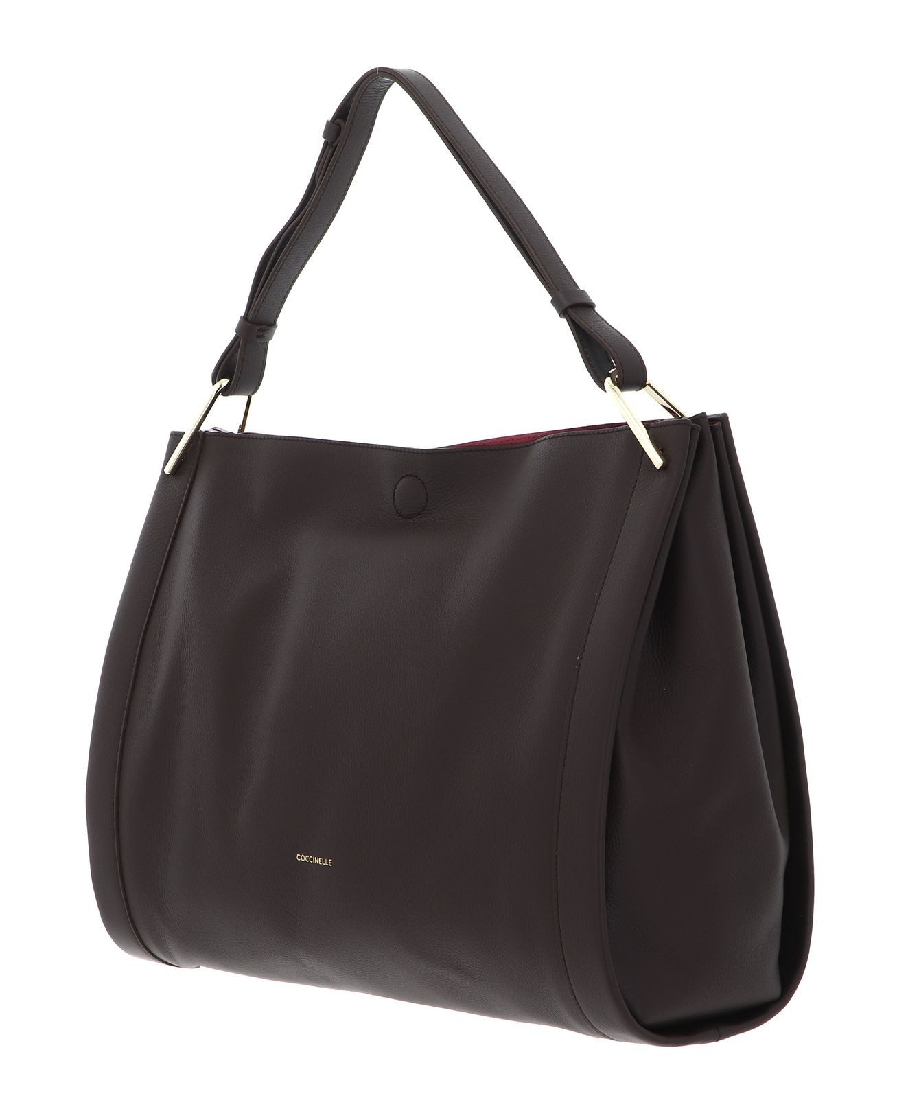 COCCINELLE Schultertasche Shoulderbag Double Grainy Leather, aus echtem Rindsleder