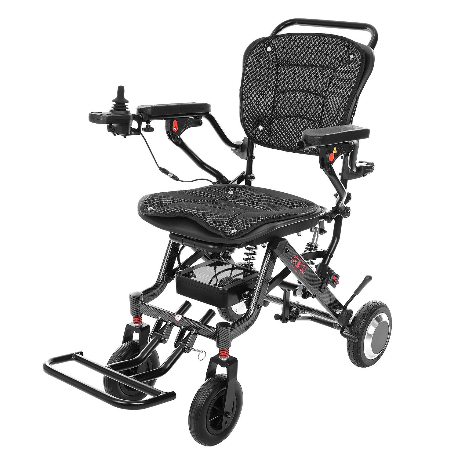 Antar Elektromobil Elektro Carbon Faltrollstuhl Leicht Rollstuhl Rollator bis 120 kg