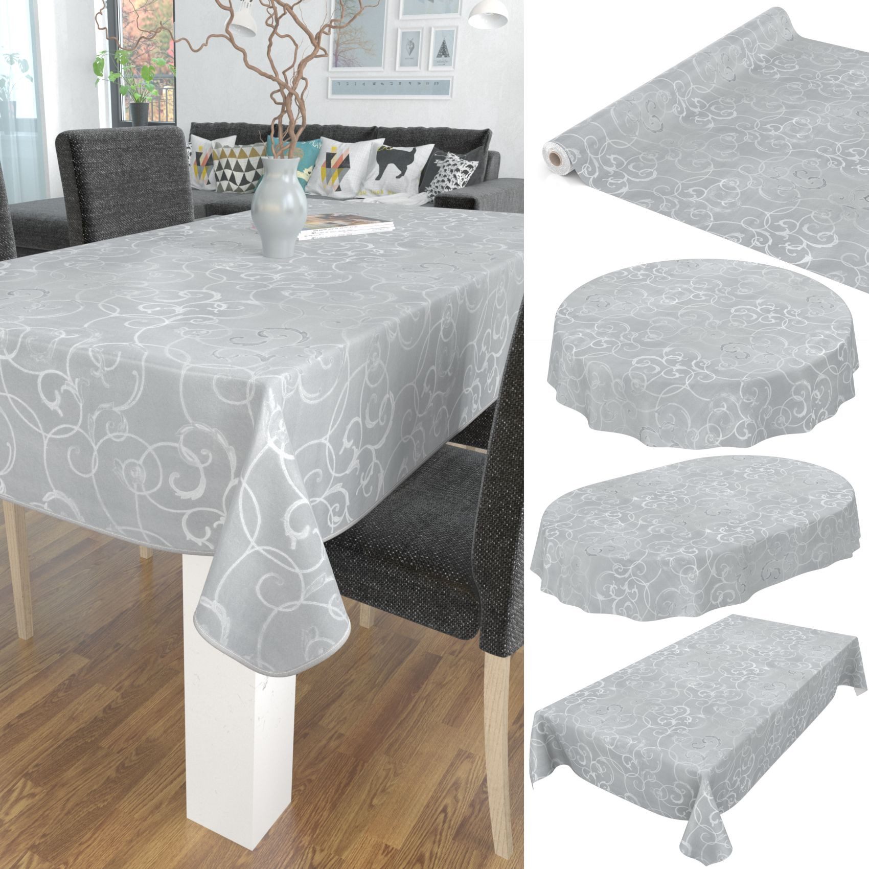 ANRO Tischdecke Wachstuchtischdecke Premium Gartentischdecke (Einzelstück günstig online kaufen