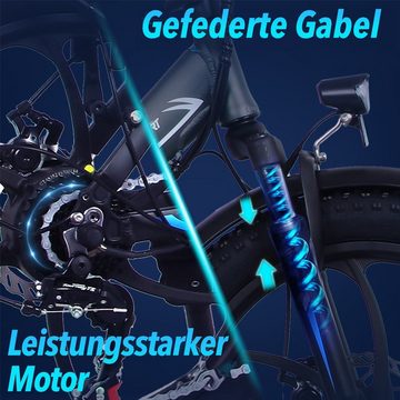 Onesport E-Bike OT16, 350W Motor 48V15Ah Batterie 25km/h Max Geschwindigkeit Scheibenbremsen
