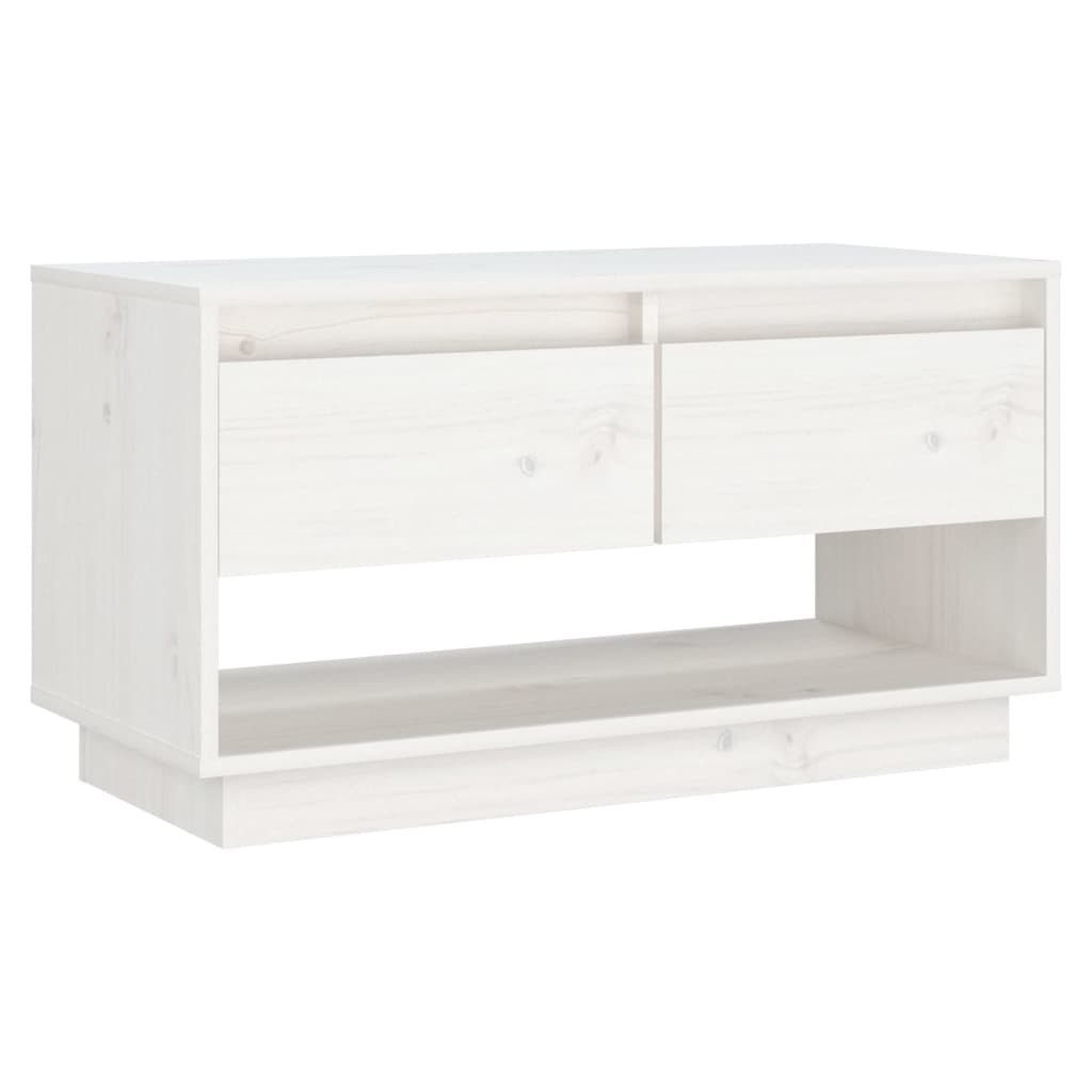 Vidaxl Tv-schrank Weiß 74x34x40 Cm Massivholz Kiefer günstig online kaufen