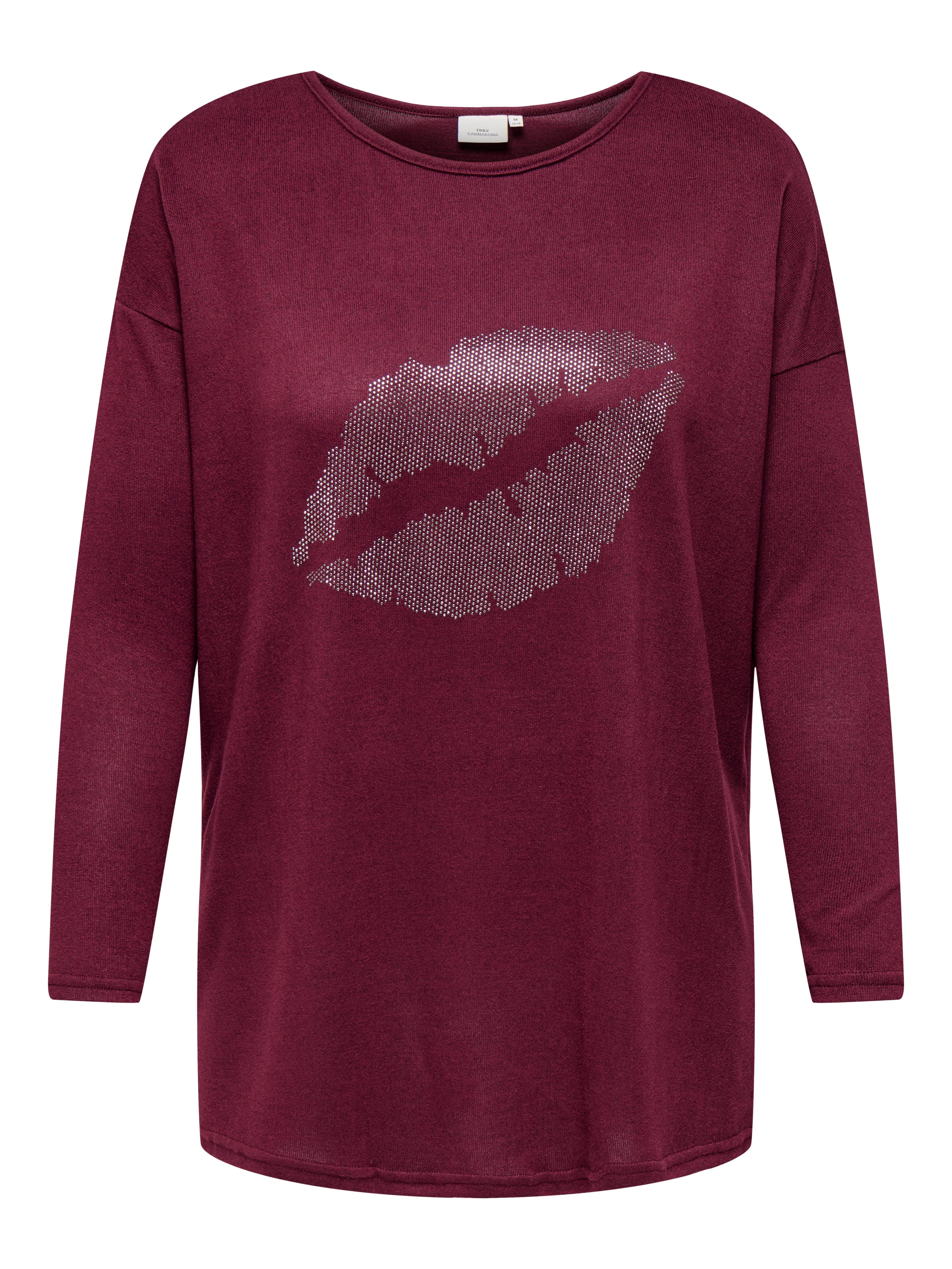 ONLY CARMAKOMA Longshirt CARALBA LS LONG TOP JRS mit Glitzernieten günstig online kaufen