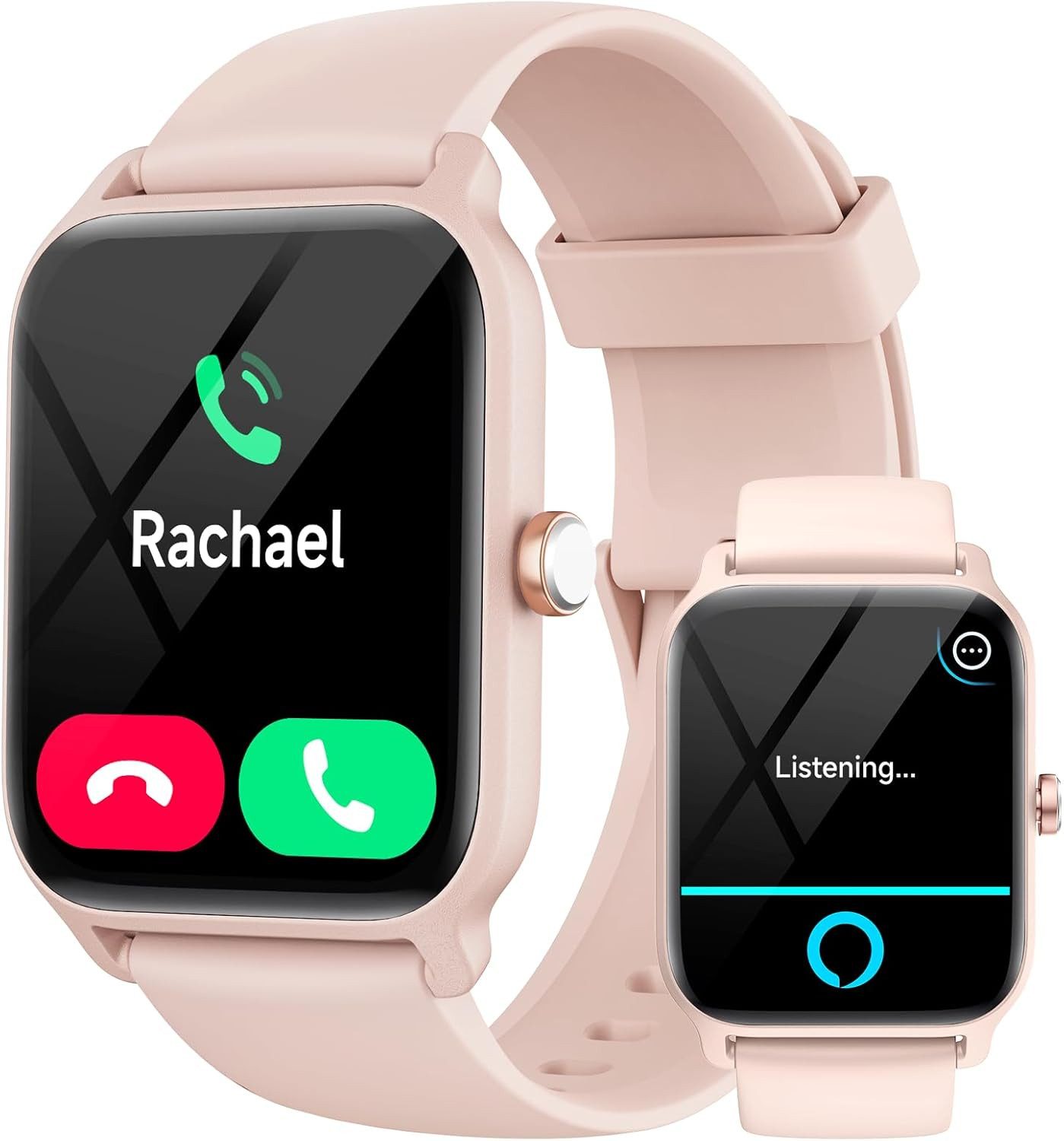 GYDOM IDW13 Smartwatch (4,5 cm, Android iOS), Smartwatch mit Alexa, Bluetooth Telefonie, 100 Sportmodi, IP68