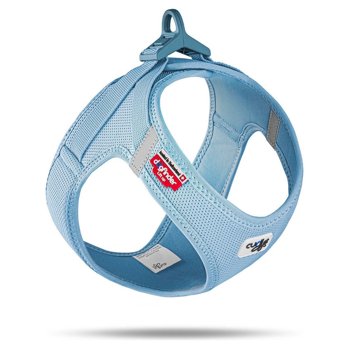Curli Hunde-Geschirr Clasp Vest Geschirr Air-Mesh Special Edition 2022 Skyblue