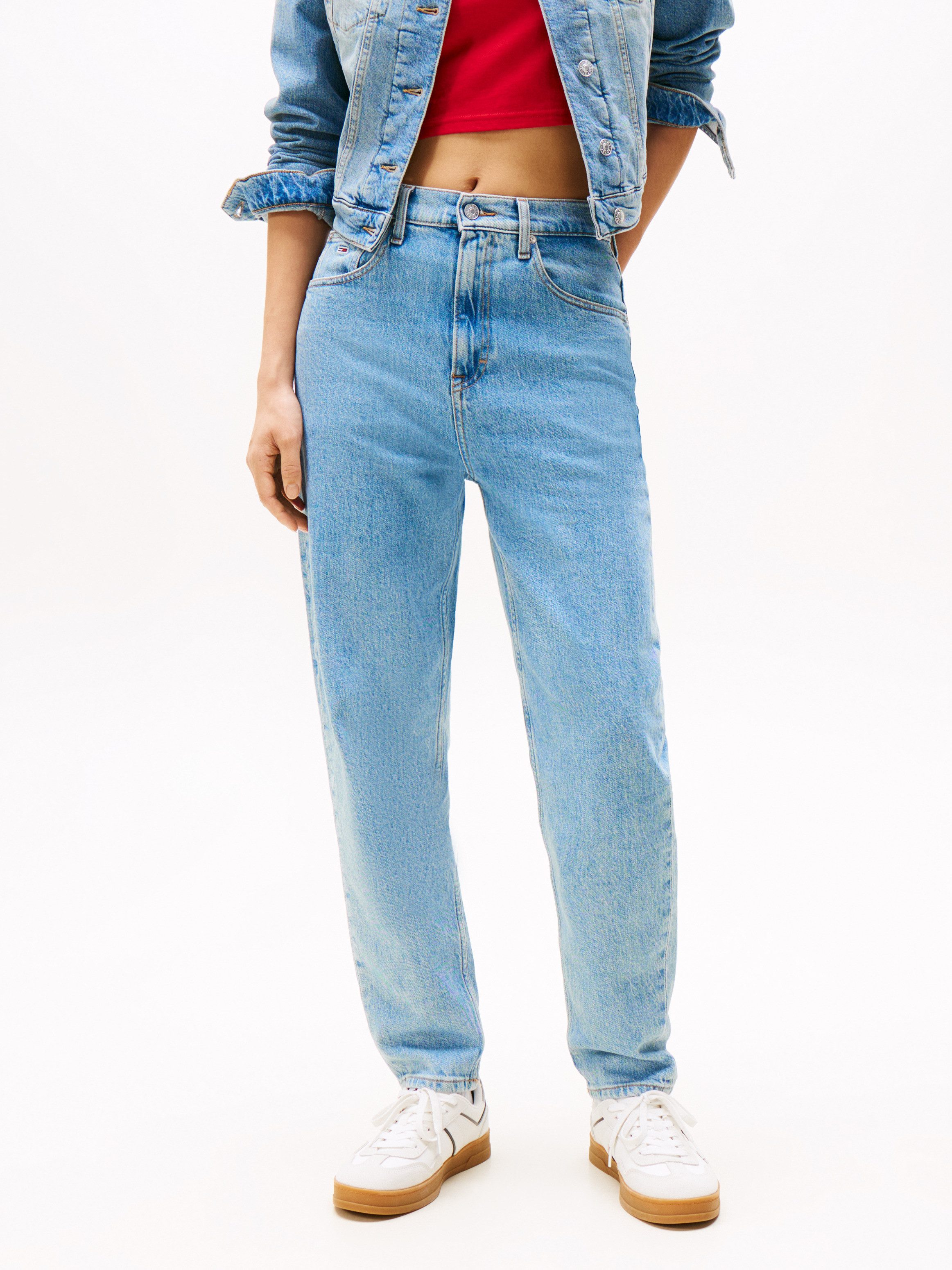 Tapered-fit-Jeans High waist - Mom-Jeans Tapered