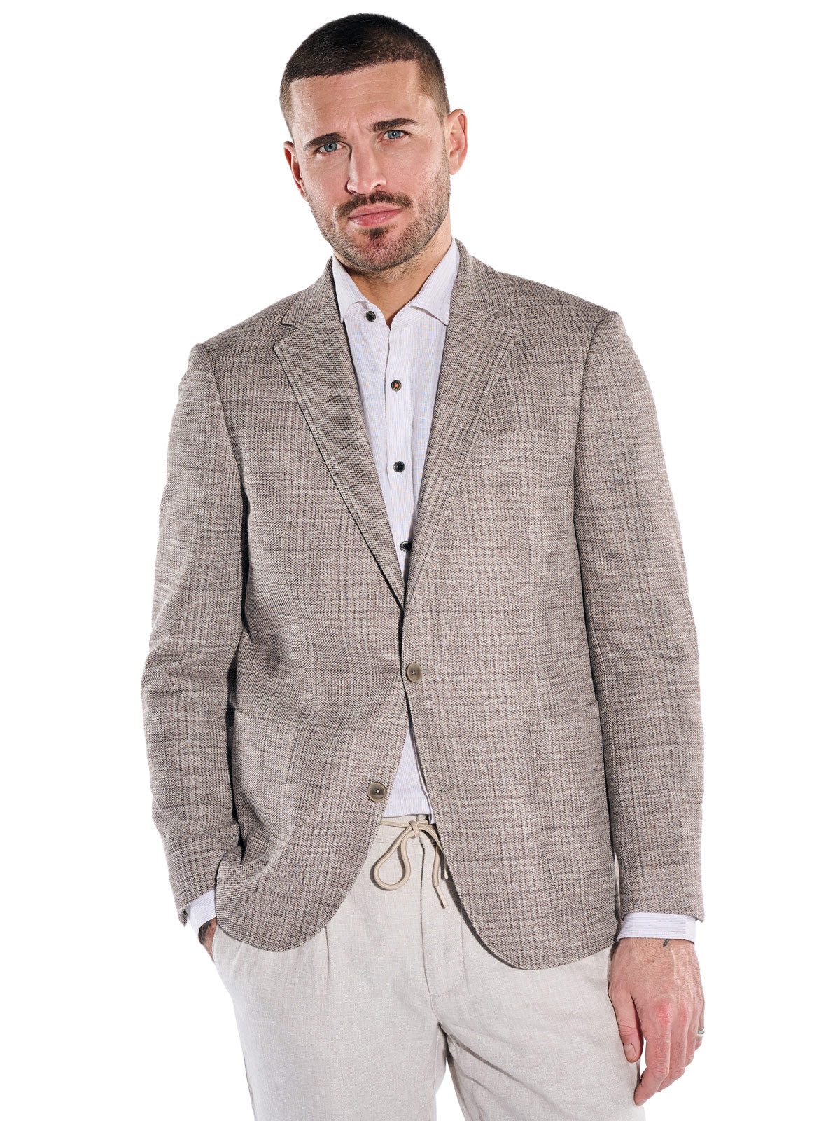 emilio adani Sakko Herren Freizeit-Sakko slim fit, Dunkelbraun