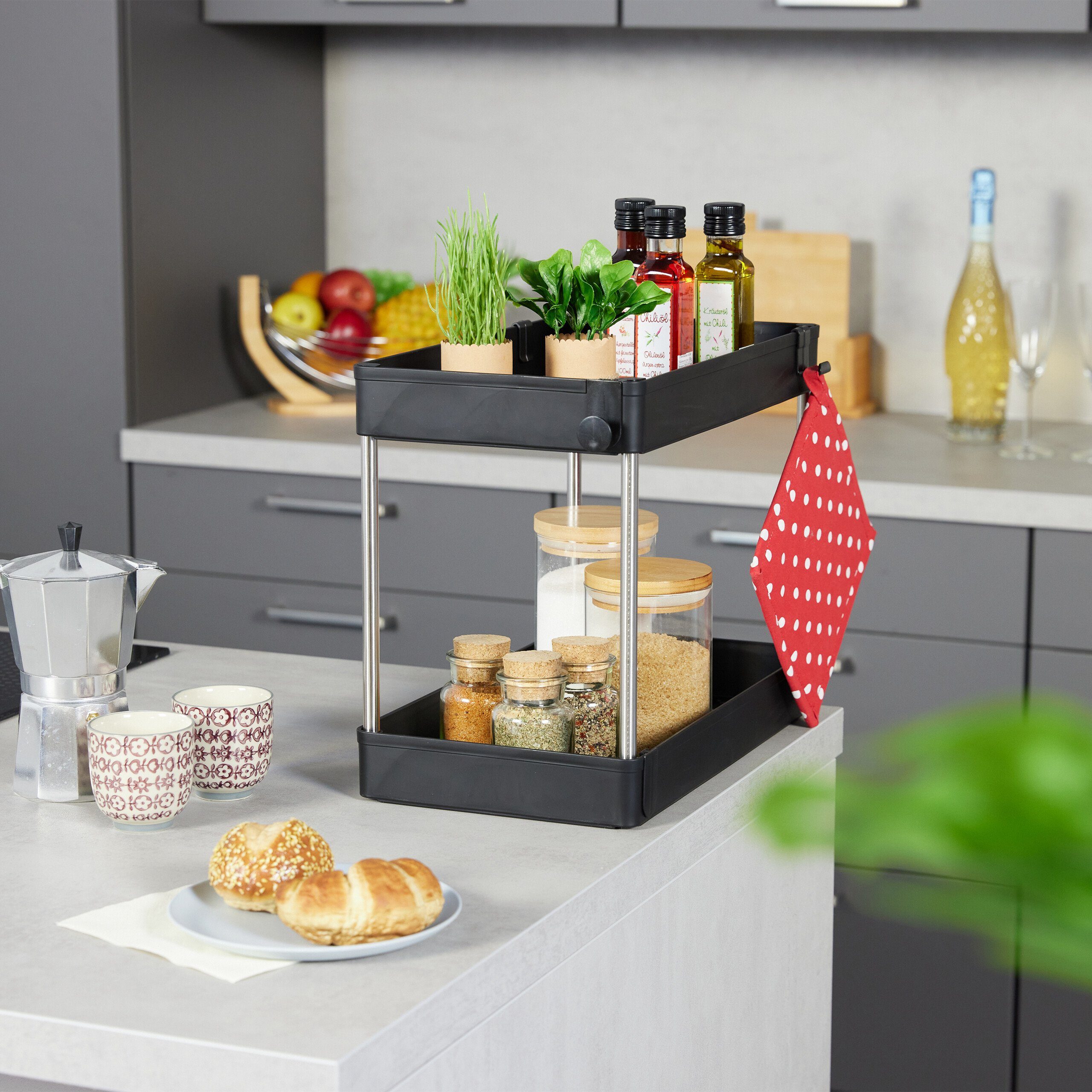 relaxdays Mehrzweckregal Unter Waschbecken Regal im günstig online kaufen