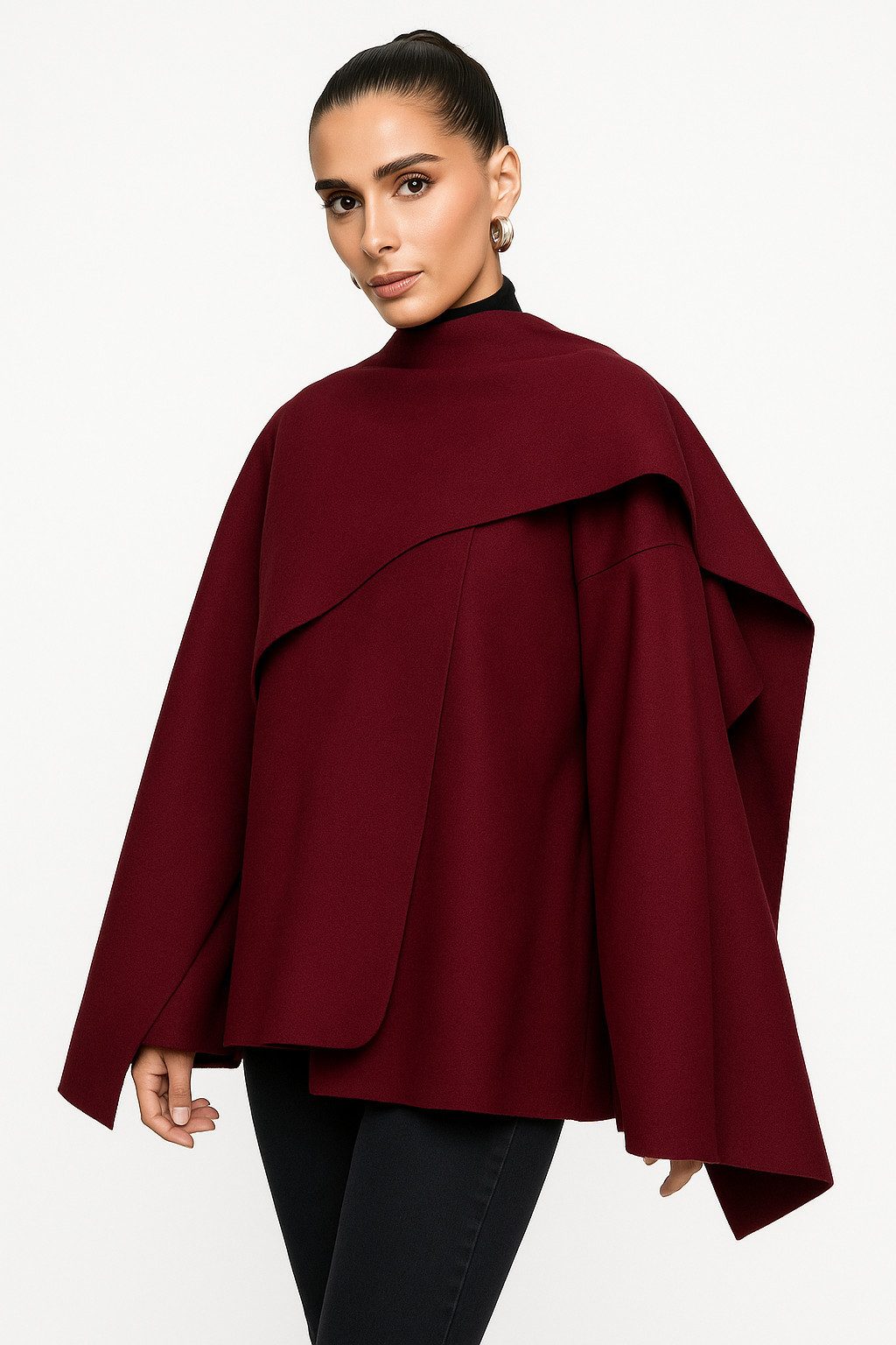 Worldclassca Poncho Worldclassca Poncho Crop Jacke Elegant Umhang Oberteil günstig online kaufen