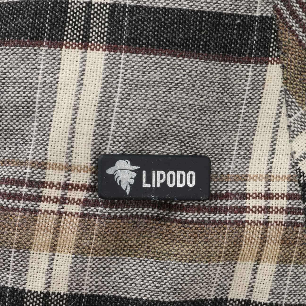 Lipodo Flat Schirm, Italy Cap in (1-St) Made Flatcap mit grau