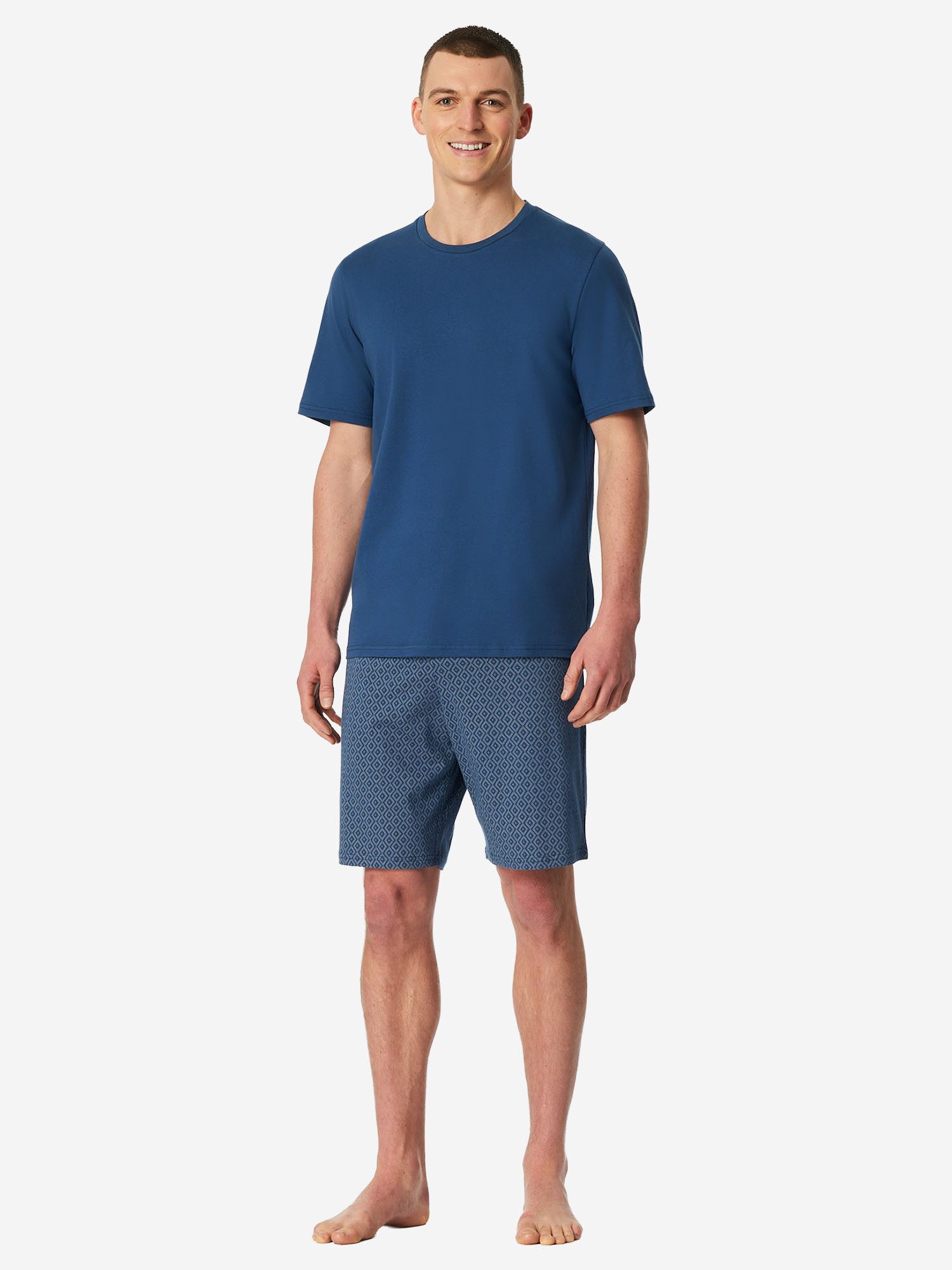 Schiesser Schlafanzug Casual Essentials (2 tlg) Schlafanzug, Pyjama Set, Nachtwäsche
